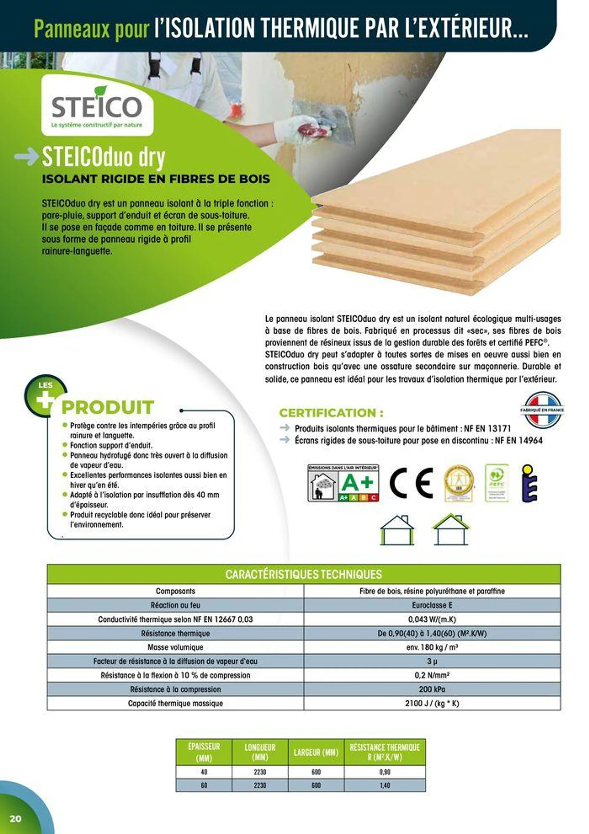 Isolation Biosourcée & recyclée du 1 juillet au 31 juillet 2024 - Catalogue page 20