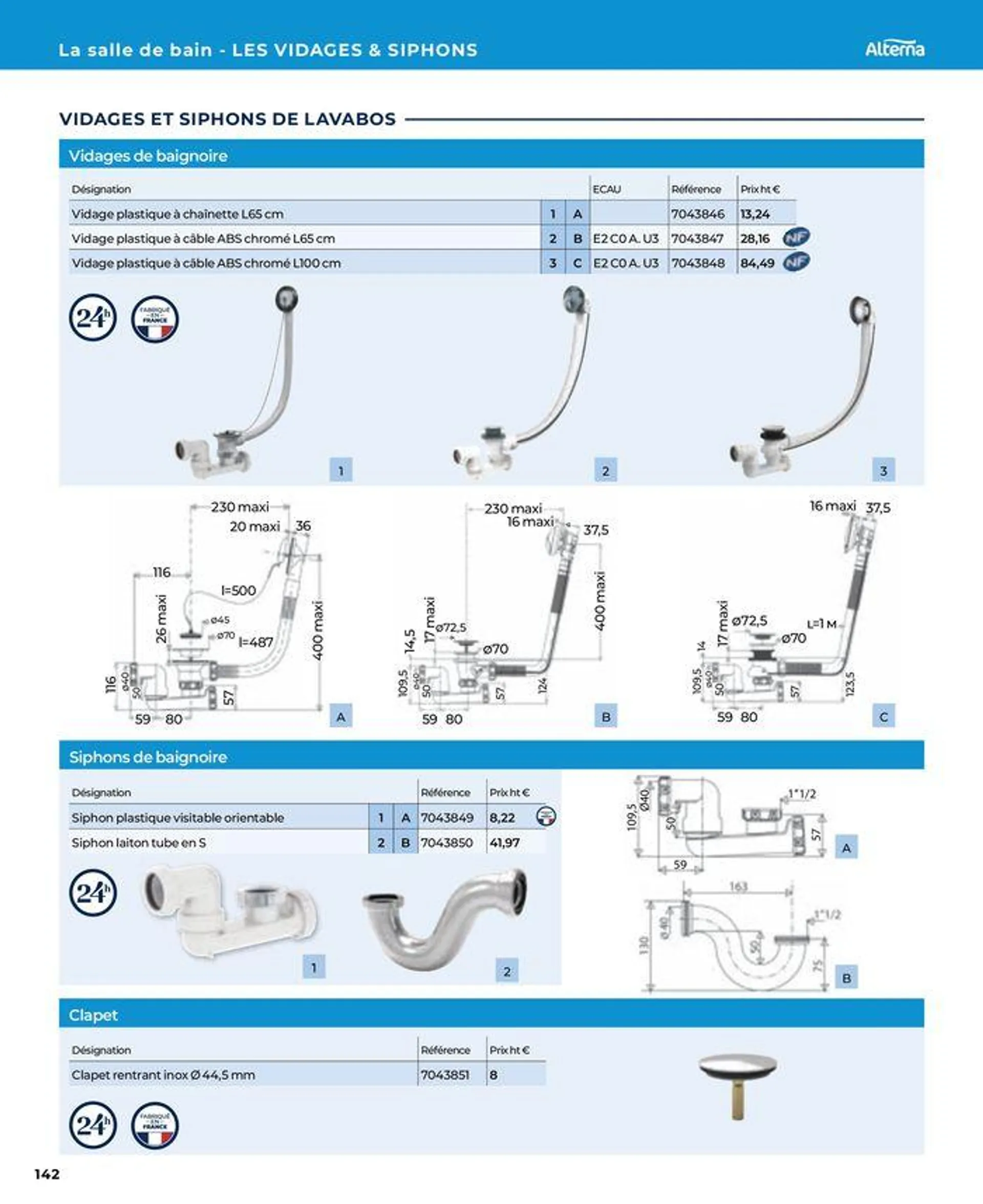 La salle de bain en toute sérénité du 17 janvier au 31 août 2024 - Catalogue page 142