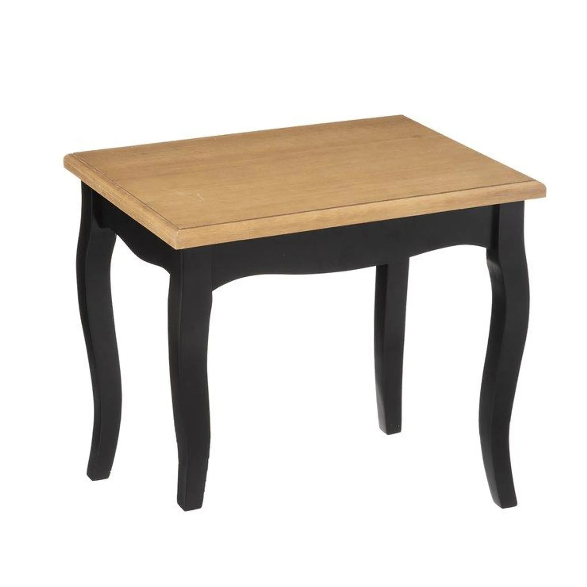 TABLE CAFE CHRYSA NOIR D.48X34X46.3CM