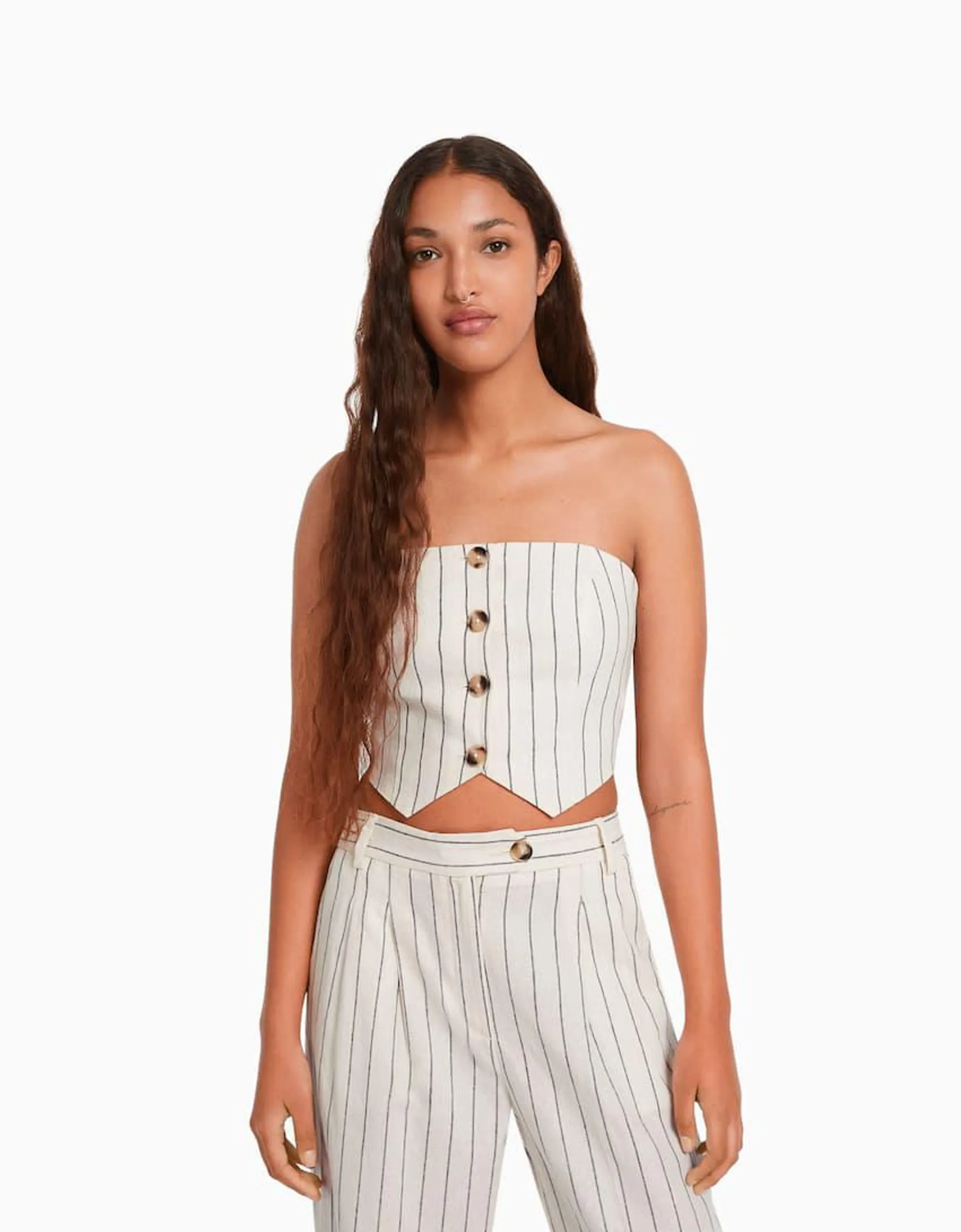 Top bustier lin