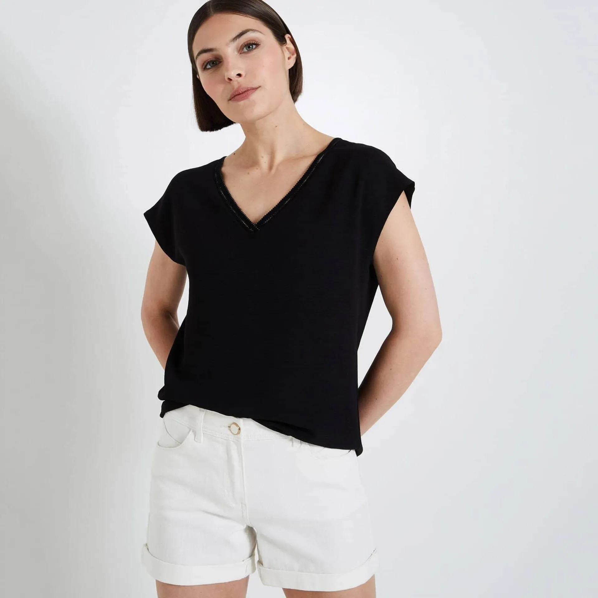 Blouse manches courtes femme