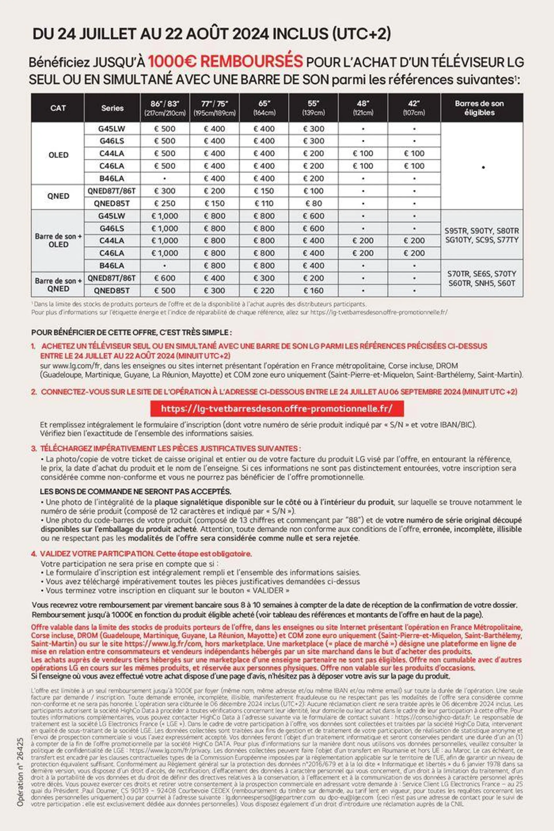 Jusquà 1000€ remboursés - 2