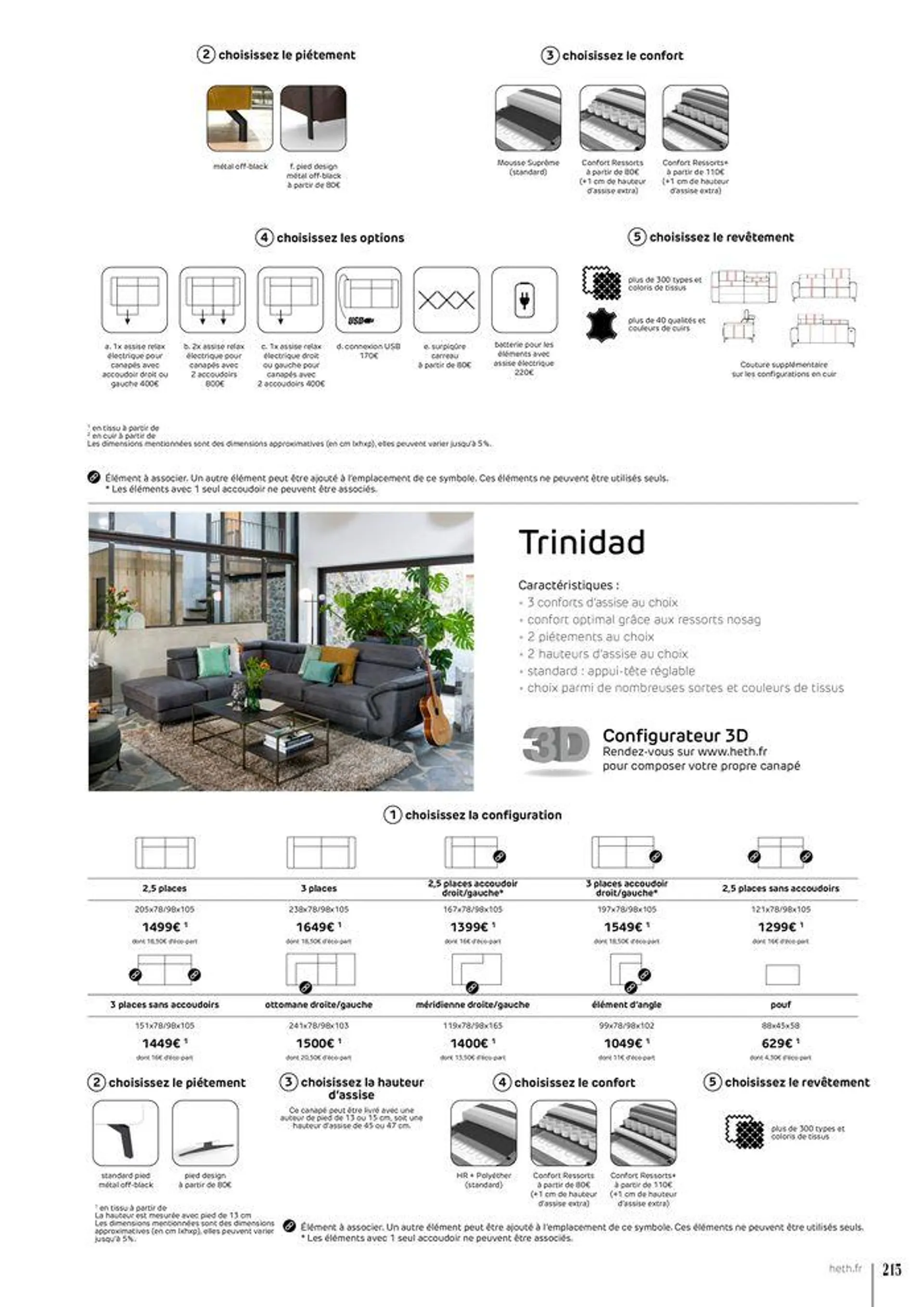 FAUTEUILS ET CANAPÉS  du 15 février au 30 novembre 2024 - Catalogue page 215