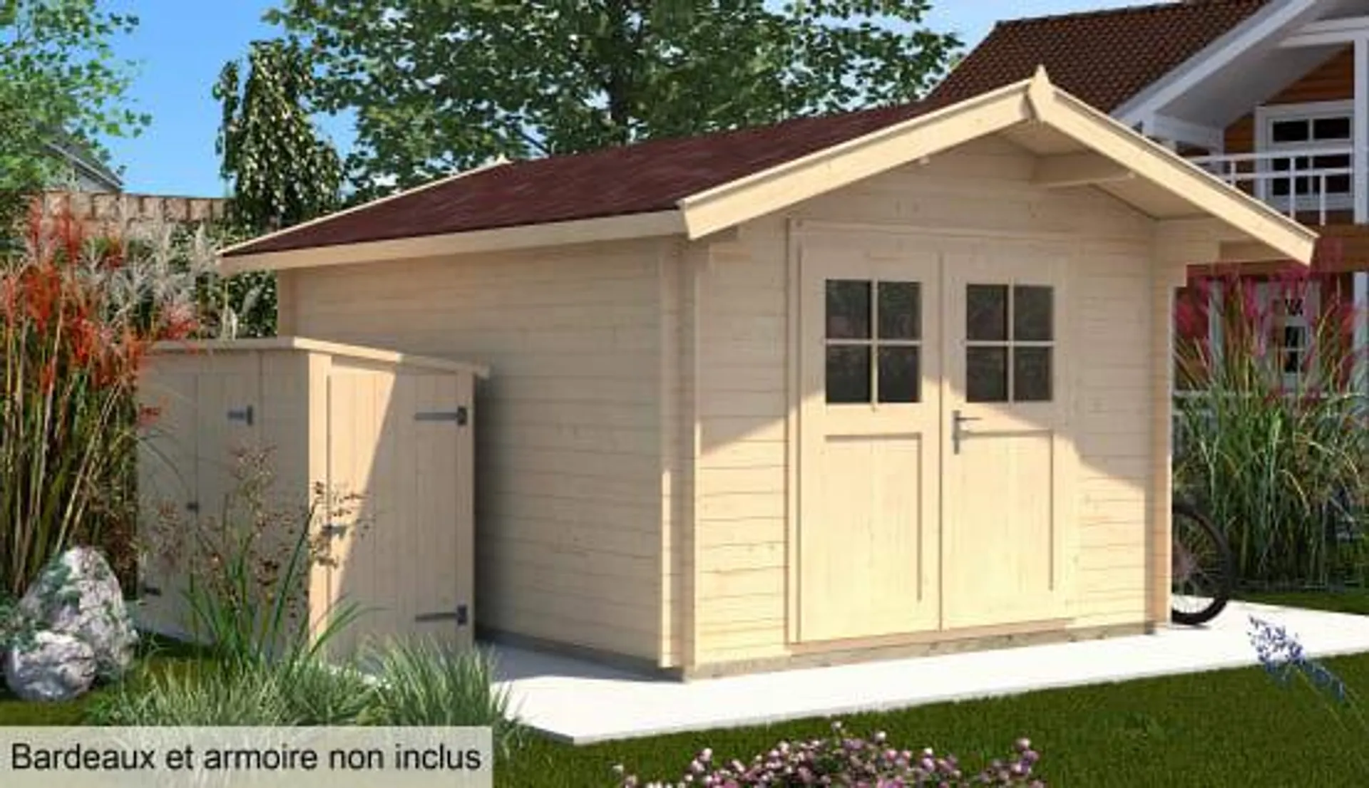 Abri de jardin bois Weka Premium 5,70 M2 Ep. 28 mm