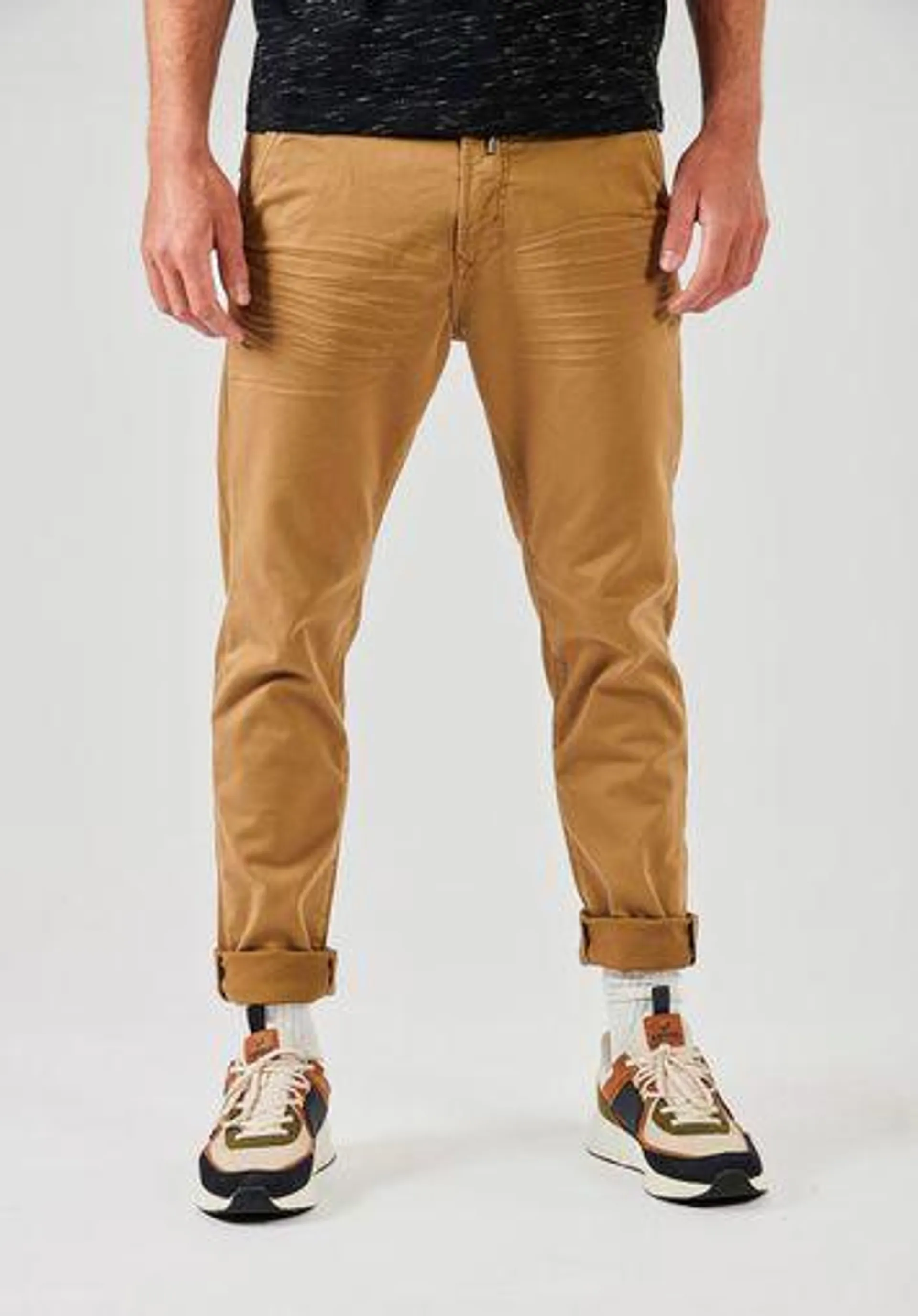 Jean slim beige Homme