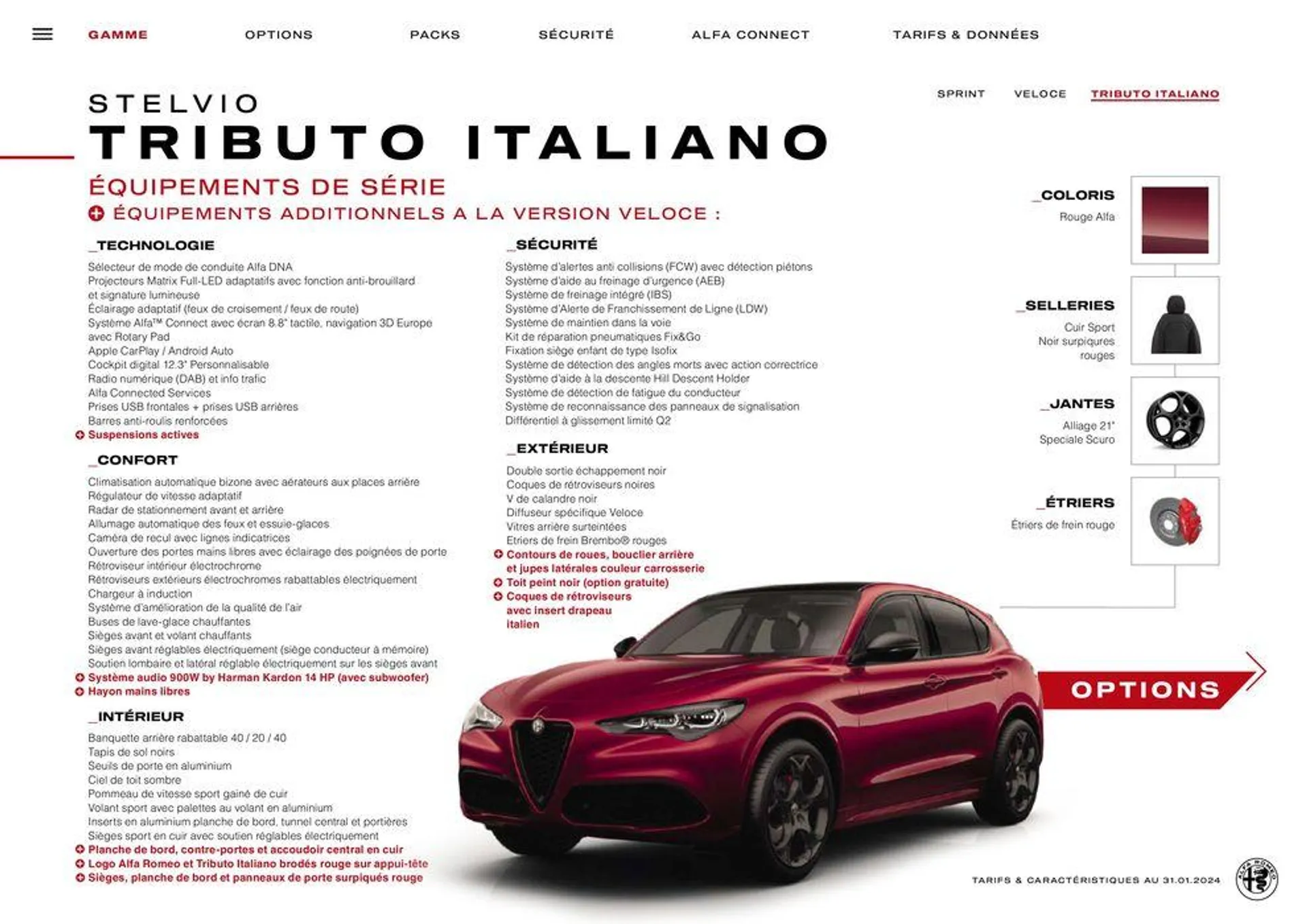 Alfa Romeo STELVIO du 24 avril au 24 avril 2025 - Catalogue page 9