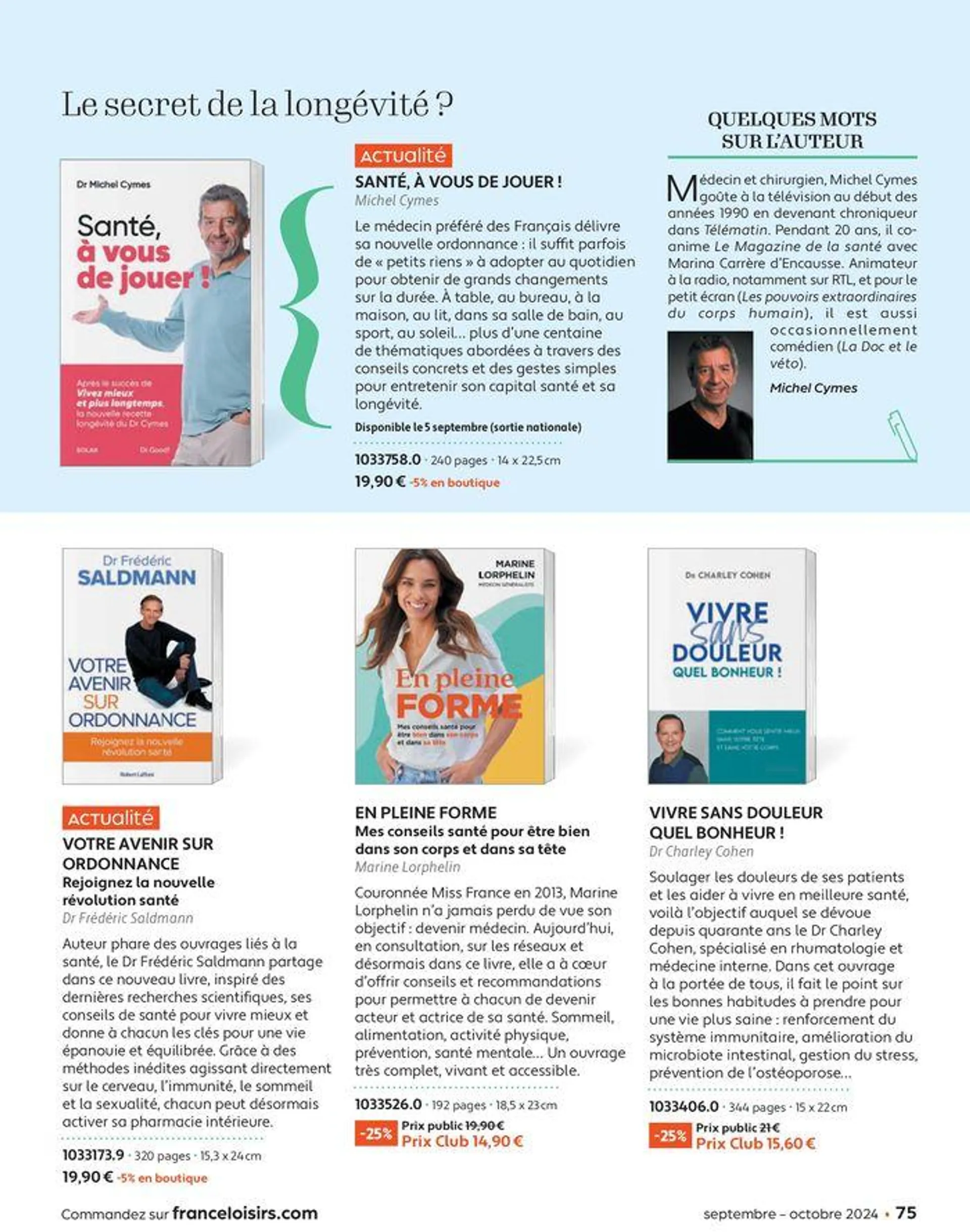 Septembre - Octobre 2024 du 2 septembre au 31 octobre 2024 - Catalogue page 75