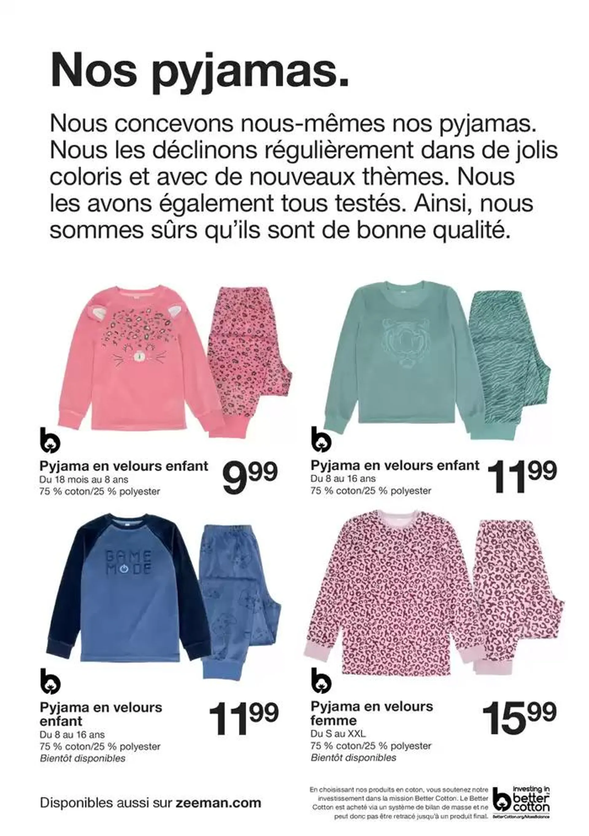 Cette semaine : des pyjamas pour toute la famille du 28 octobre au 8 novembre 2024 - Catalogue page 10