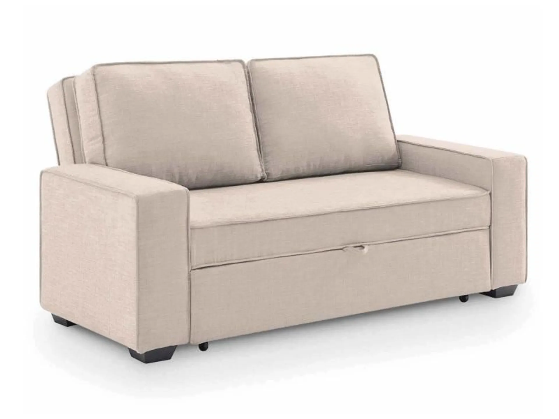 Canapé 3 places convertible en tissu beige james