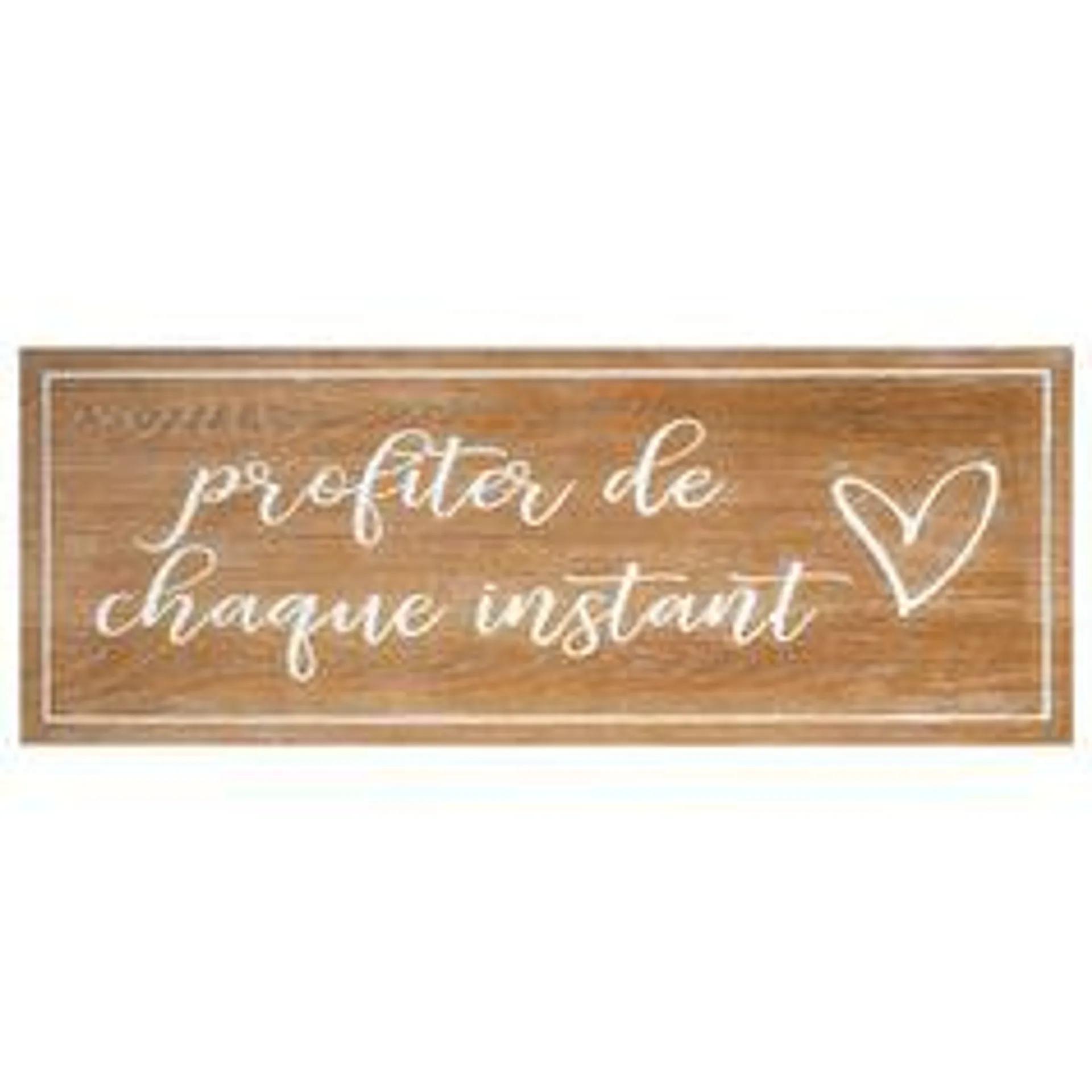 Décoration murale bois avec citation 80x30cm