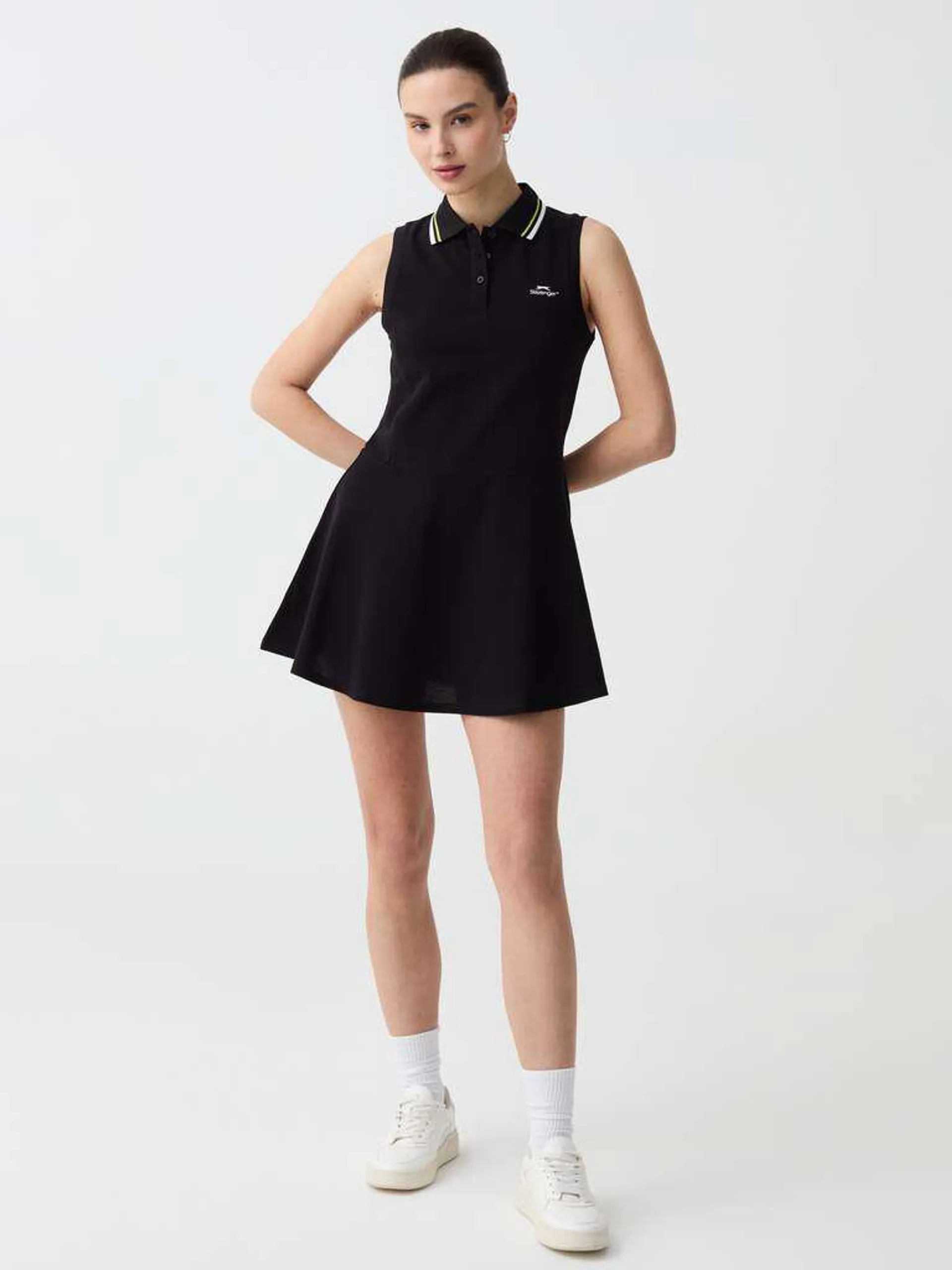 Black Slazenger tennis polo dress