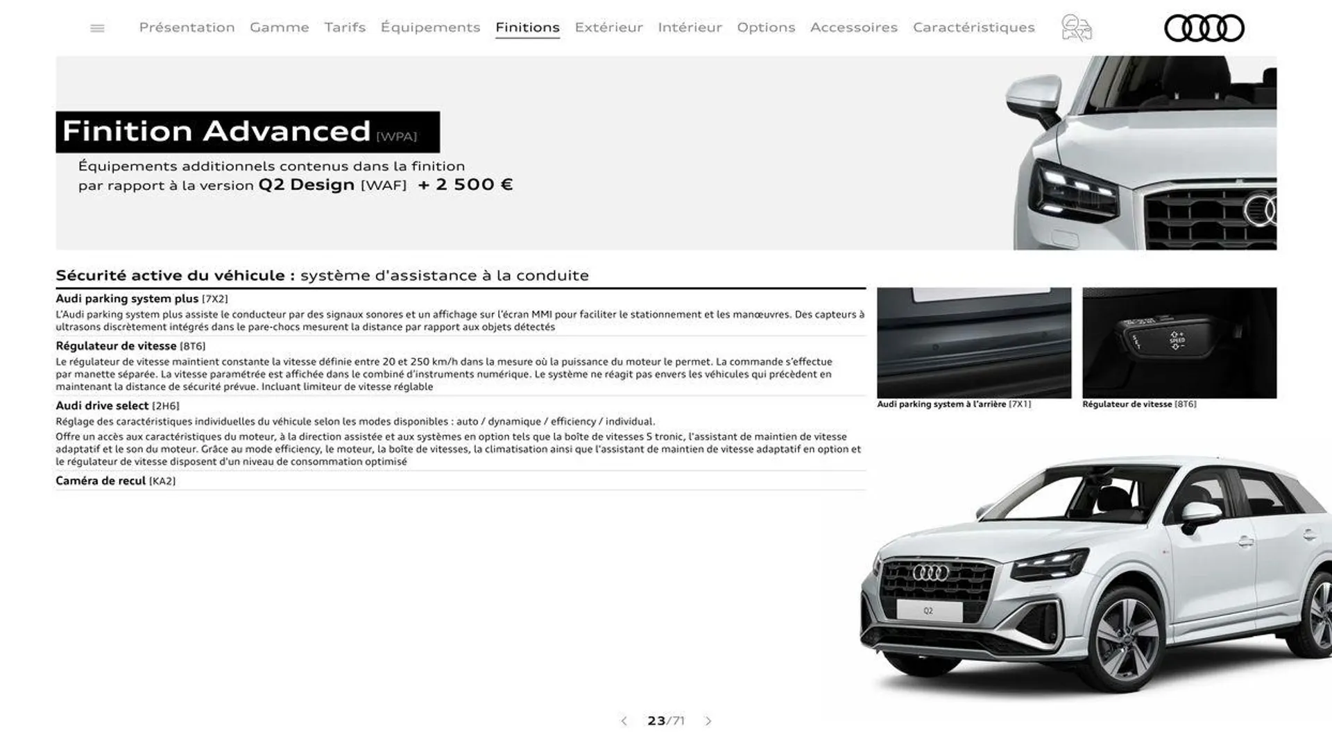 Audi Q2 du 20 août au 31 décembre 2024 - Catalogue page 23