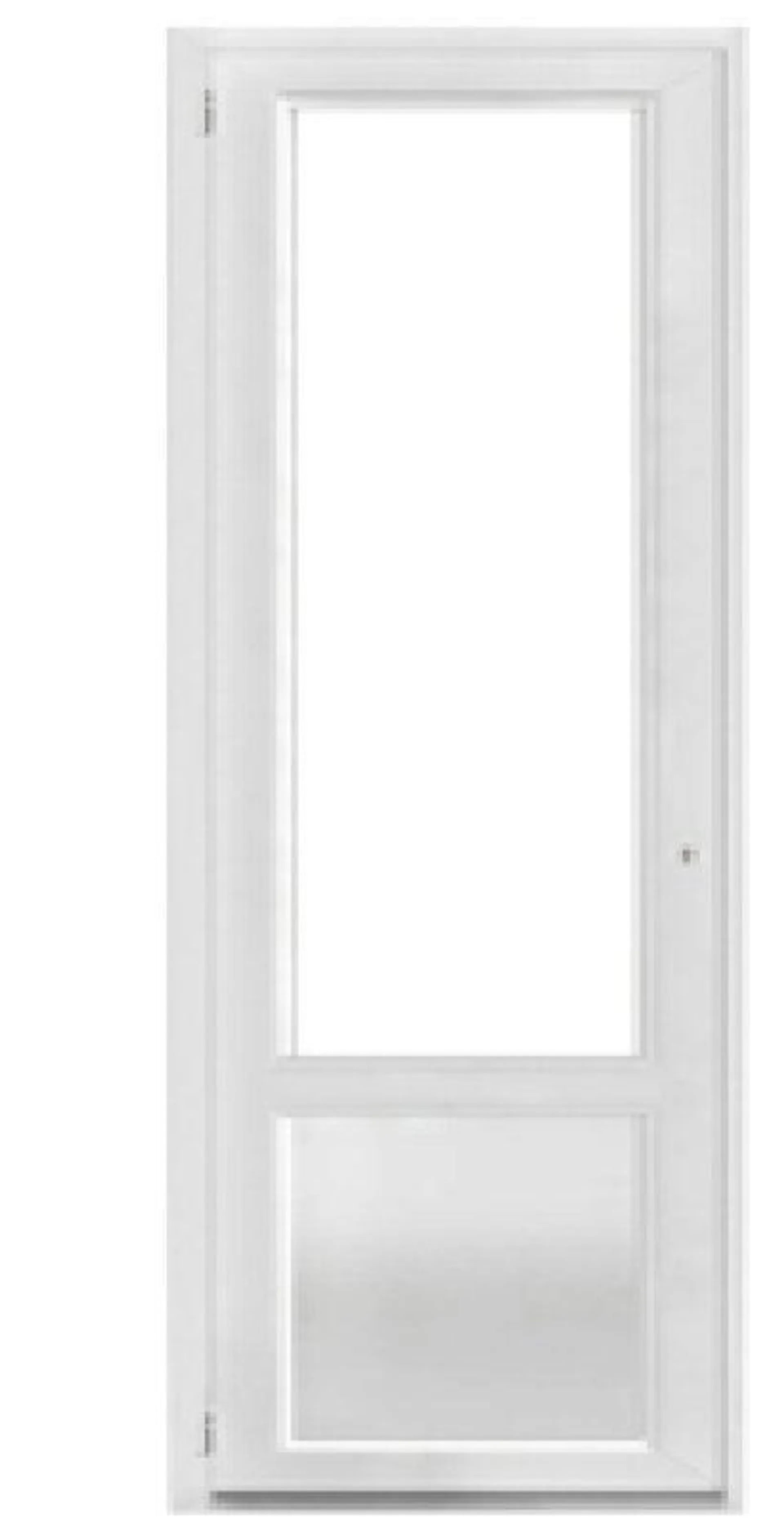 Porte-fenêtre pvc blanc 1 vantail ghe 215x80