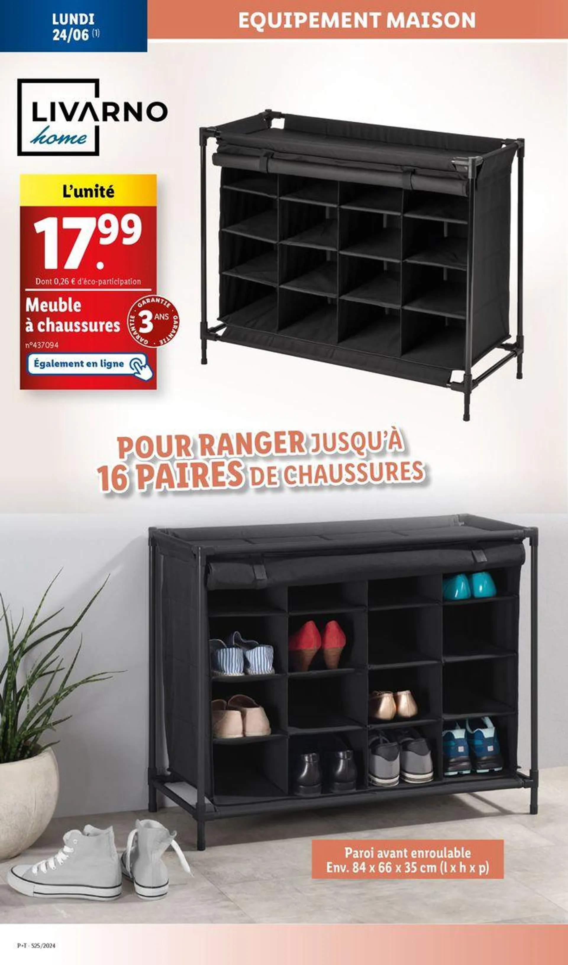 Retrouvez nos offres Lidl de la semaine : maison, bricolage et cuisine ! du 20 juin au 24 juin 2024 - Catalogue page 22