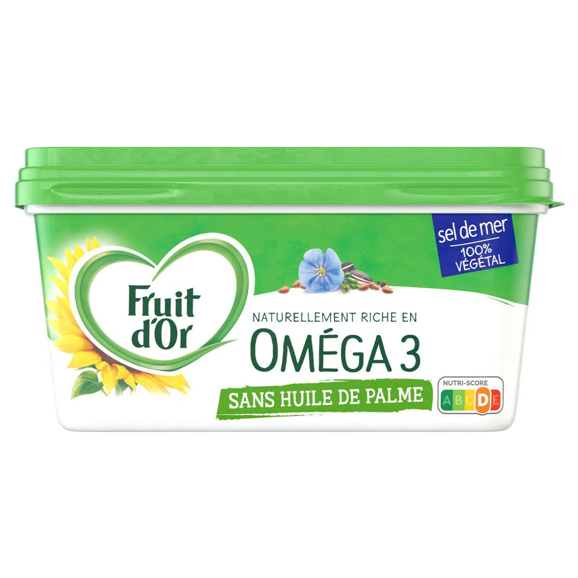 FRUIT D'OR Margarine oméga 3 sans huile de palme 450g