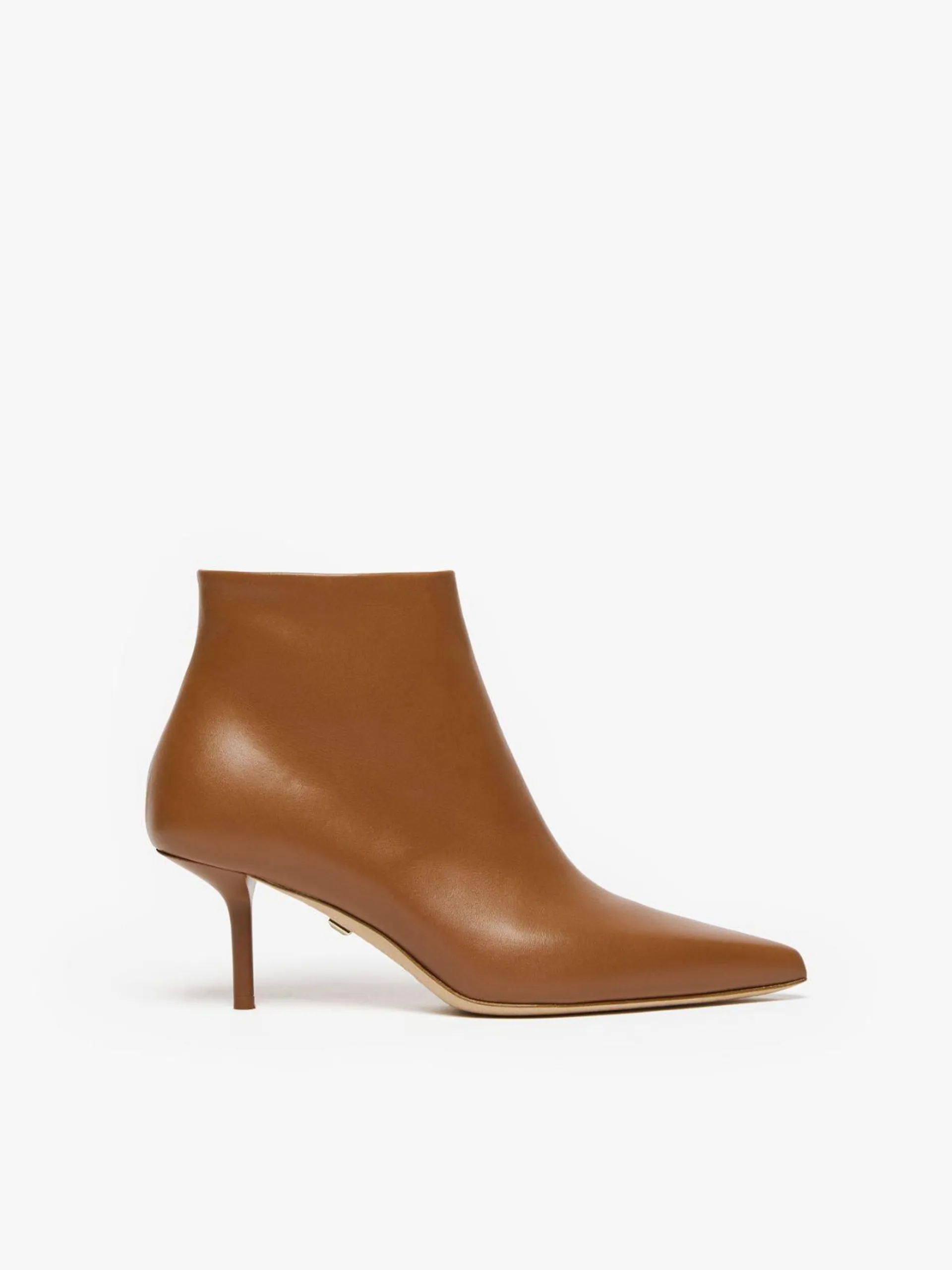 Bottines zippées en cuir