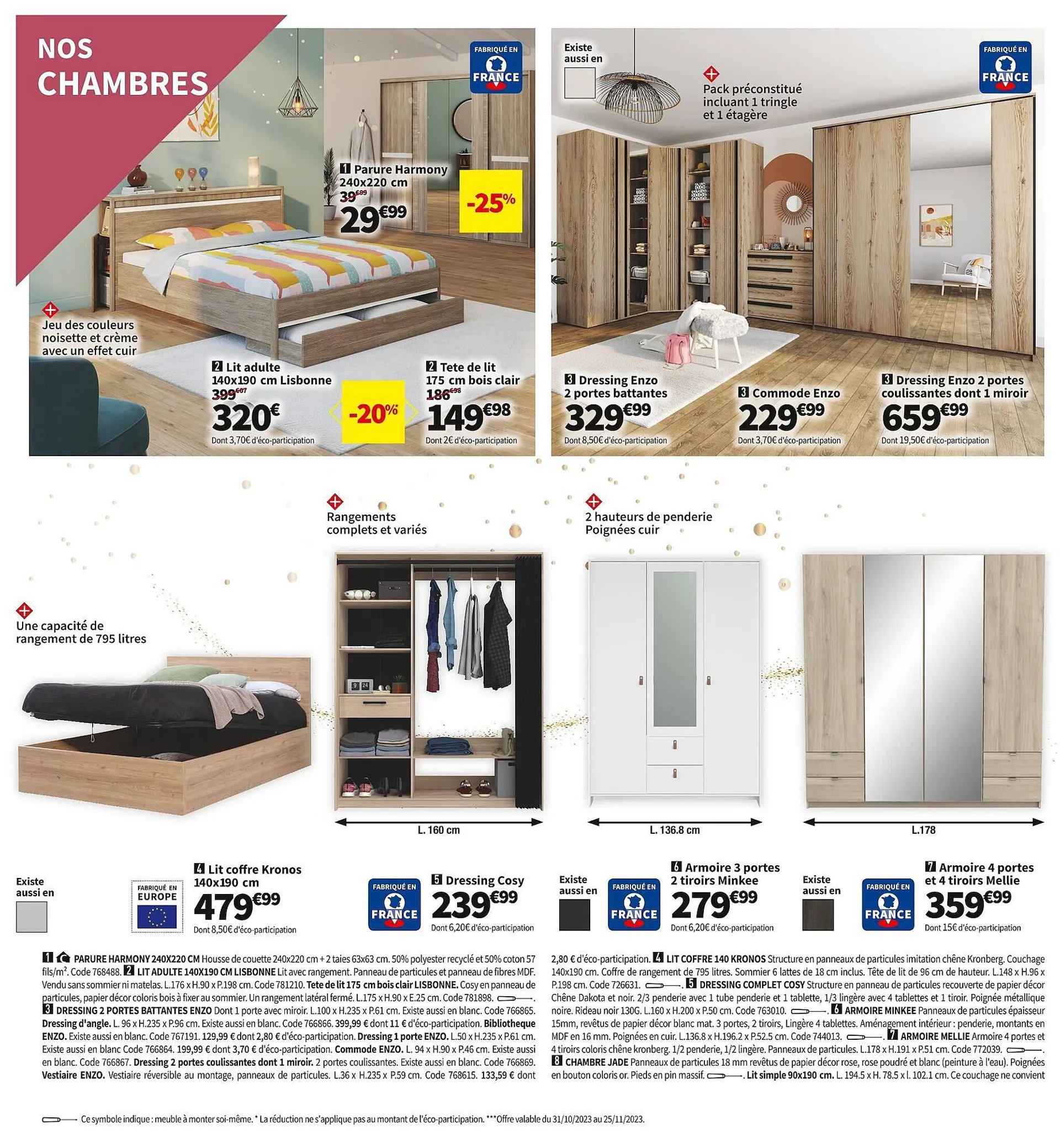 Catalogue Conforama du 30 octobre au 27 novembre 2023 - Catalogue page 42