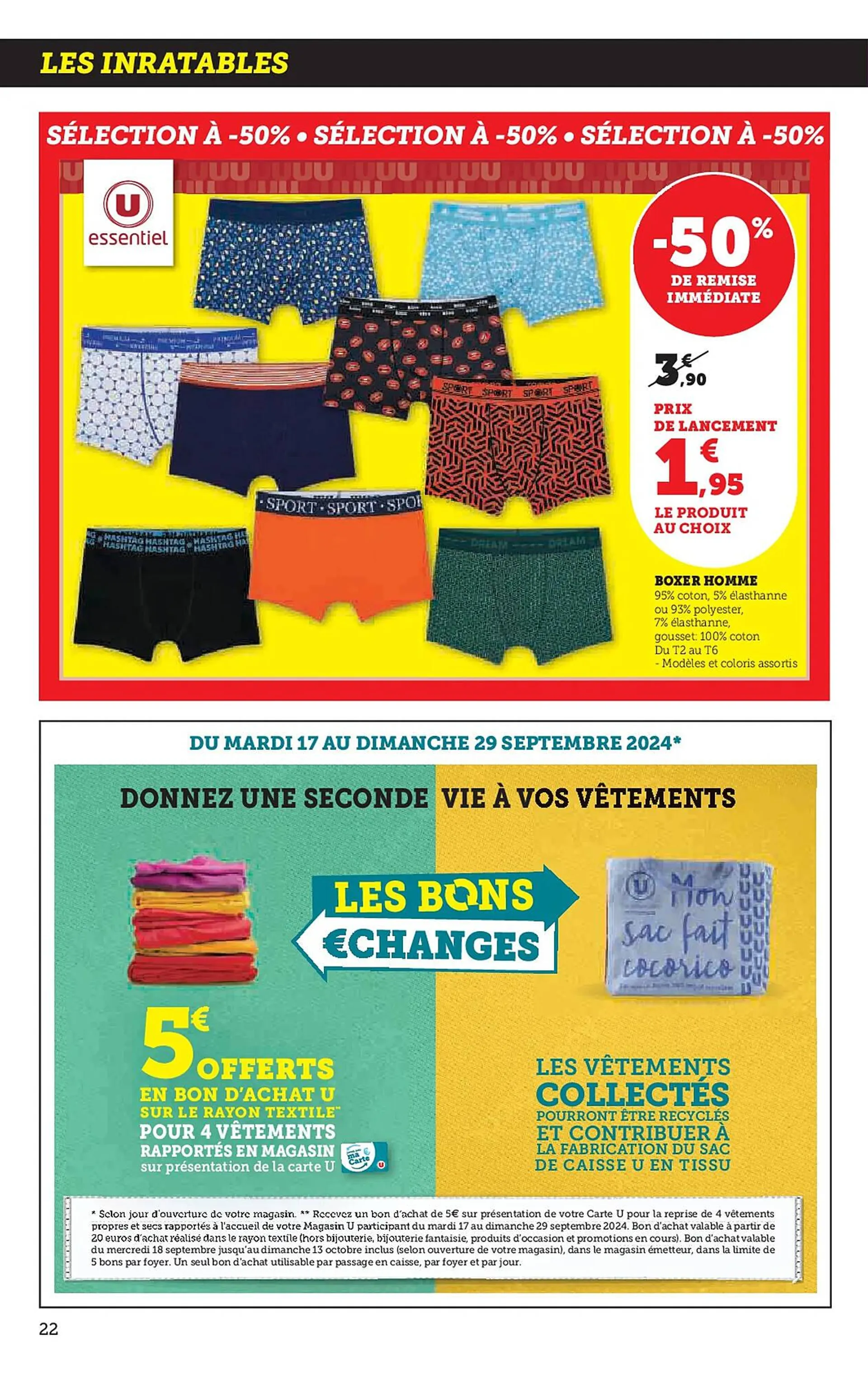 Catalogue Super U du 17 septembre au 29 septembre 2024 - Catalogue page 22