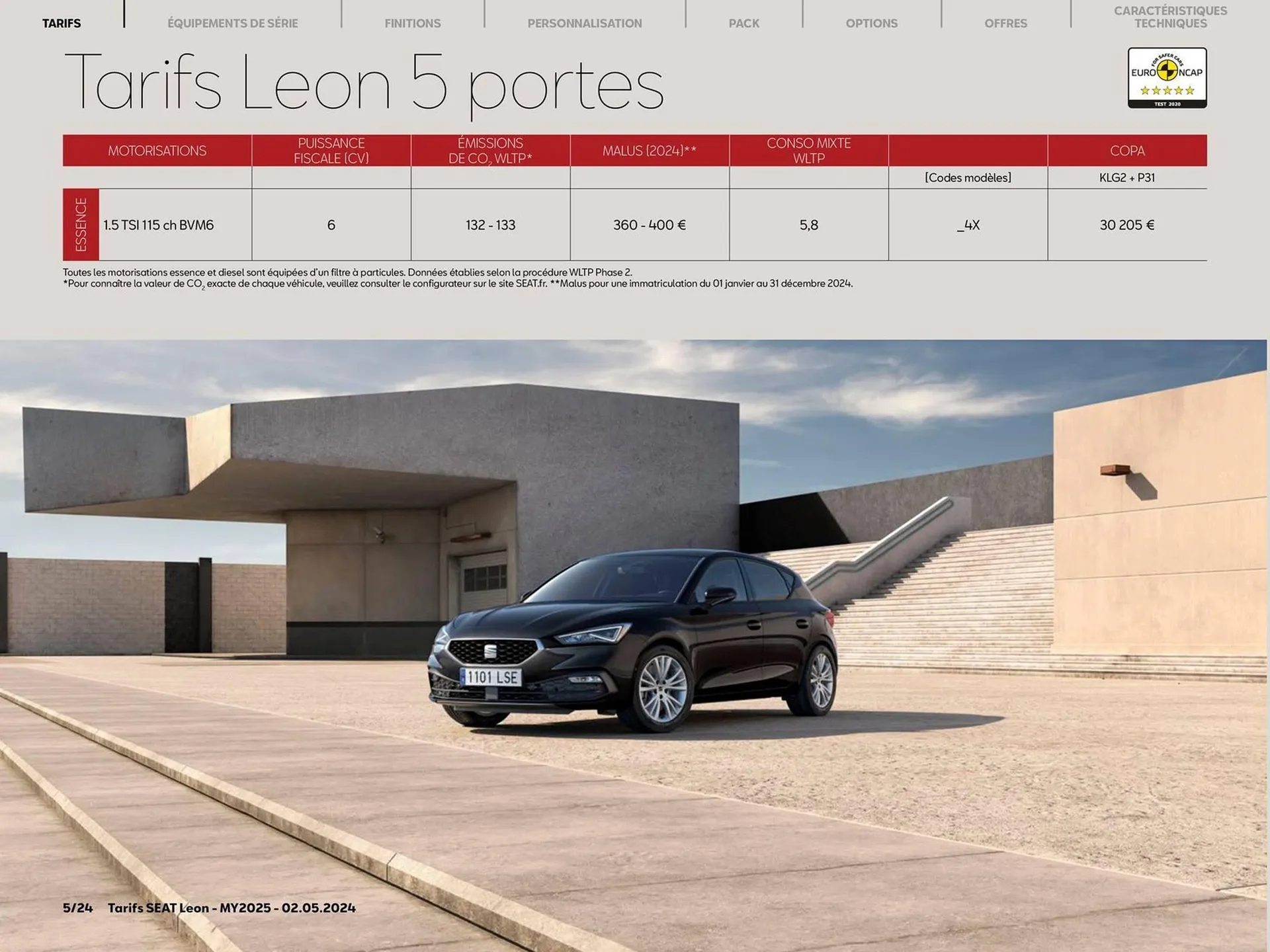 Catalogue SEAT  Leon 5 portes du 7 mai au 7 mai 2025 - Catalogue page 5