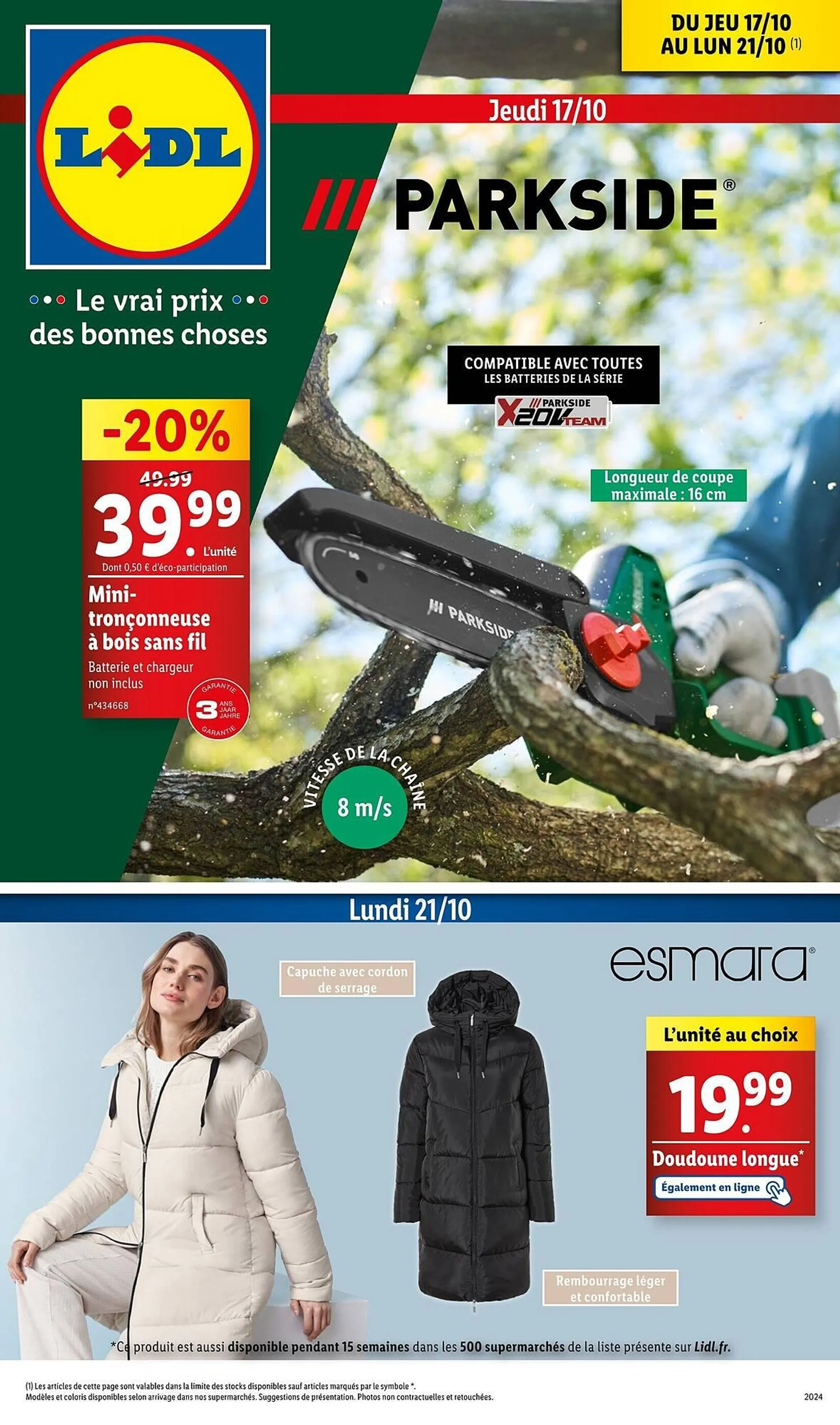 Catalogue Lidl du 17 octobre au 21 octobre 2024 - Catalogue page 1