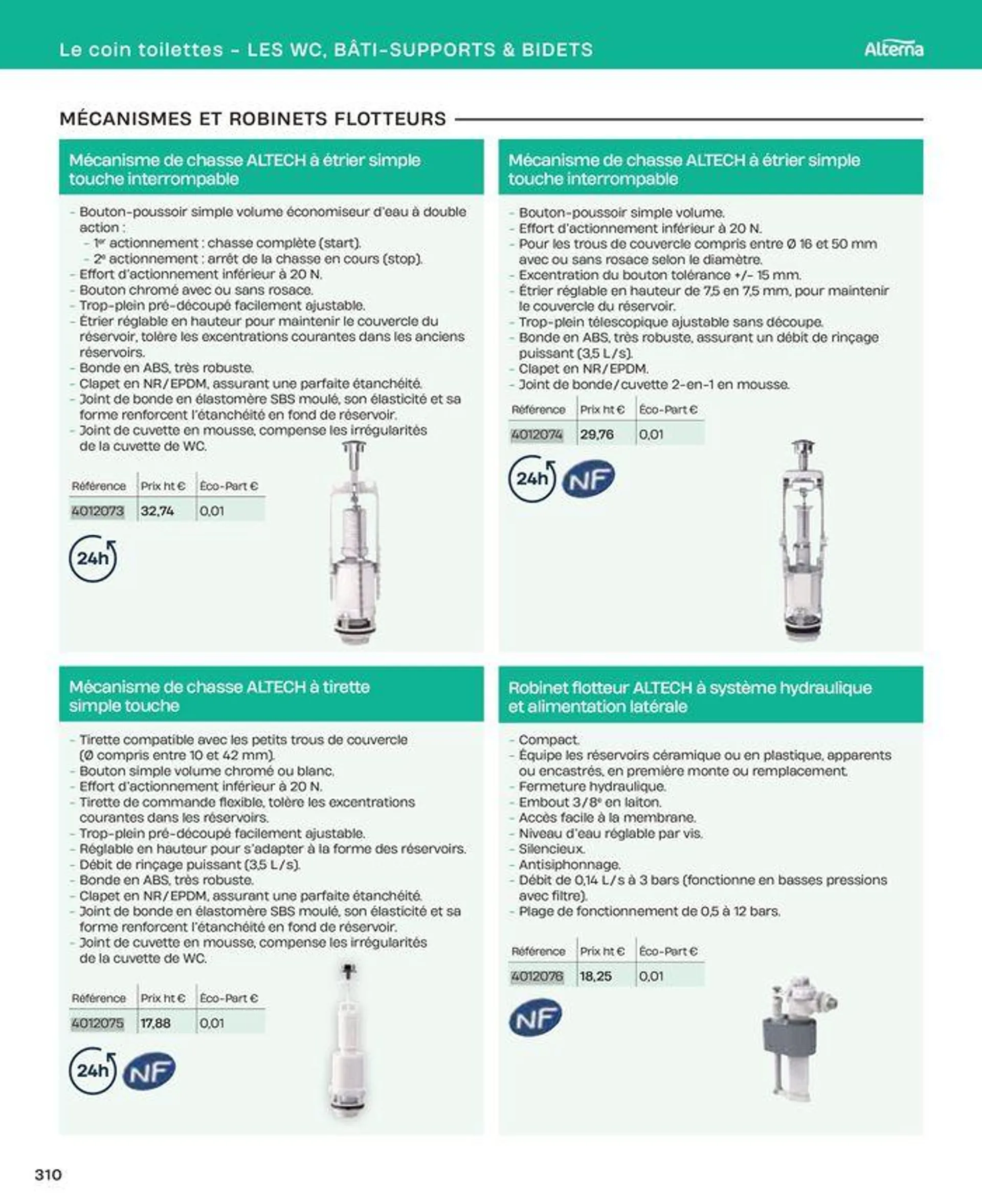 La salle de bain en toute sérénité du 2 juillet au 31 décembre 2024 - Catalogue page 310