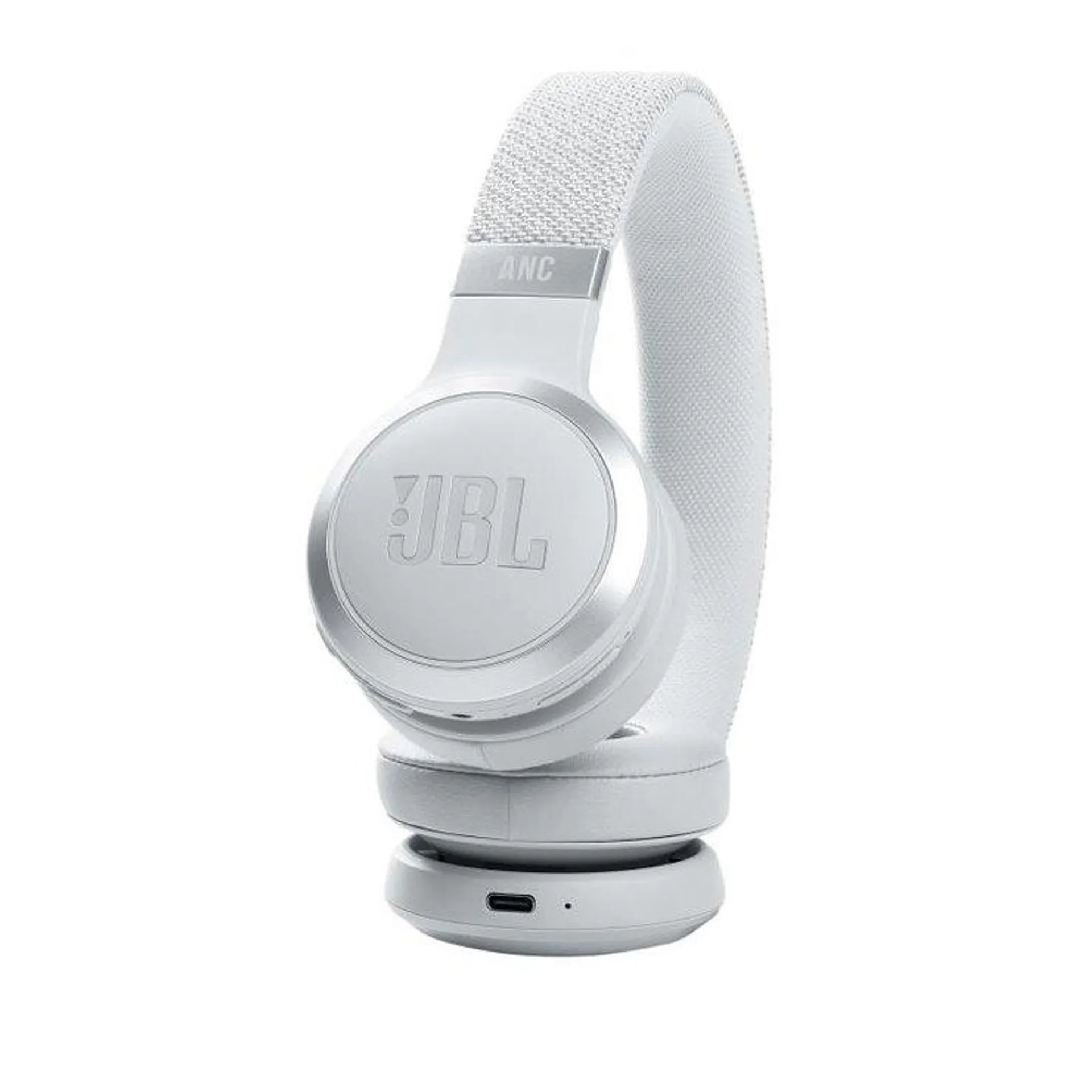 Casque arceau sans fil réduction de bruit JBL LIVE460NCBLANC