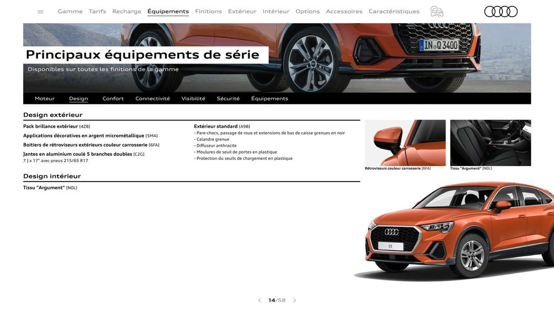 Audi Q3 Sportback du 20 août au 31 décembre 2024 - Catalogue page 14