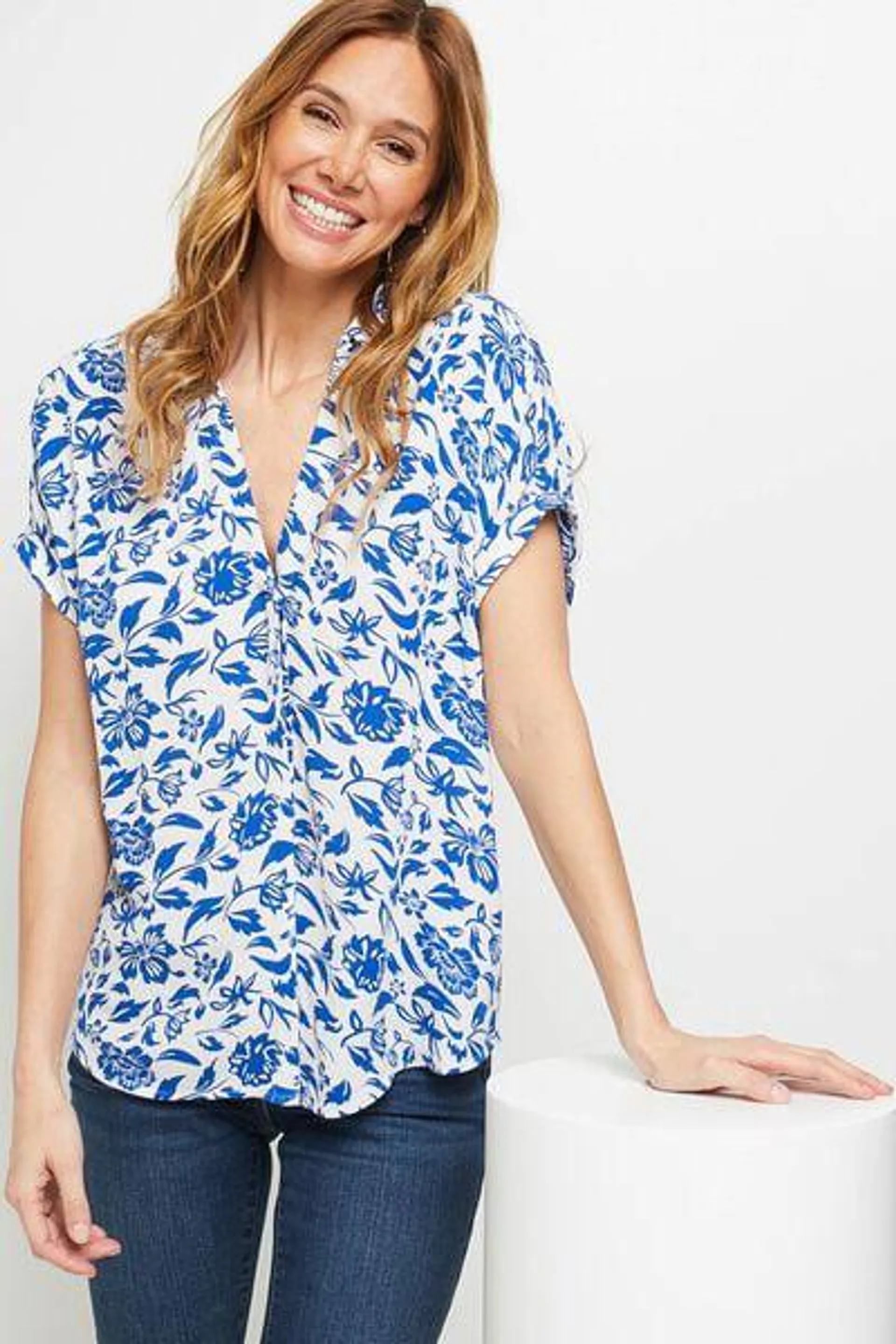 Chemise manches courtes femme