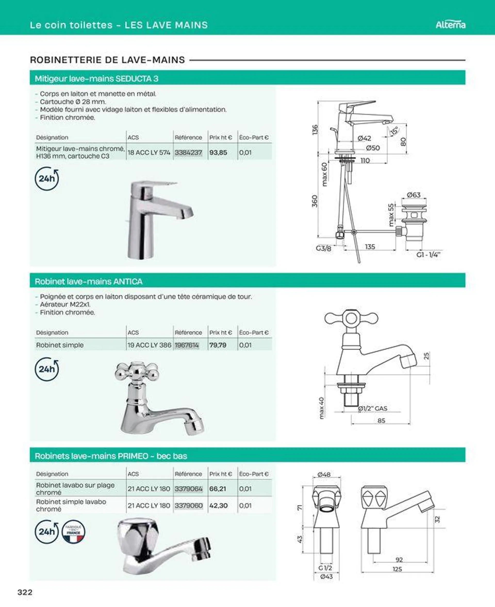 La salle de bain en toute sérénité du 2 juillet au 31 décembre 2024 - Catalogue page 322