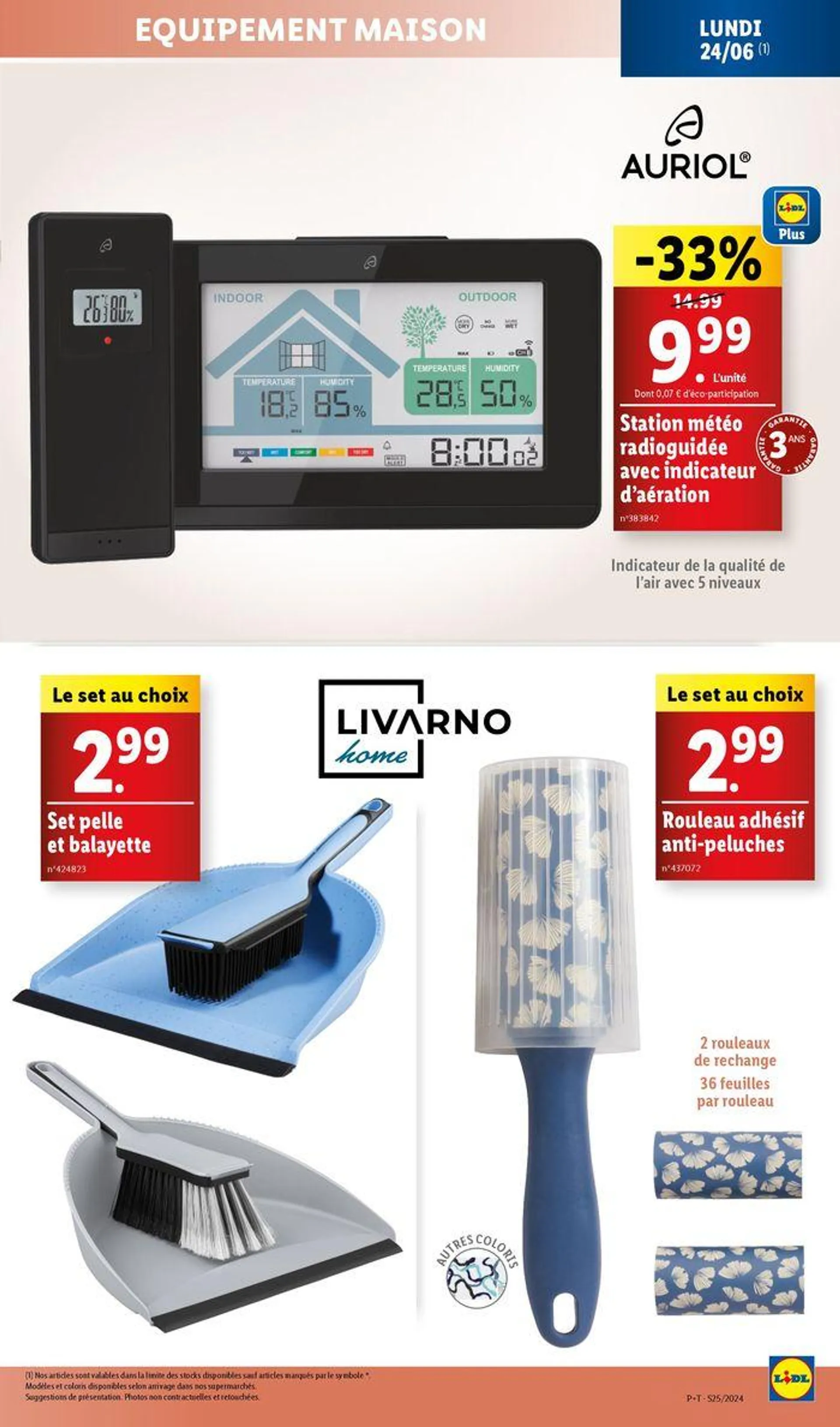 Retrouvez nos offres Lidl de la semaine : maison, bricolage et cuisine ! du 20 juin au 24 juin 2024 - Catalogue page 25