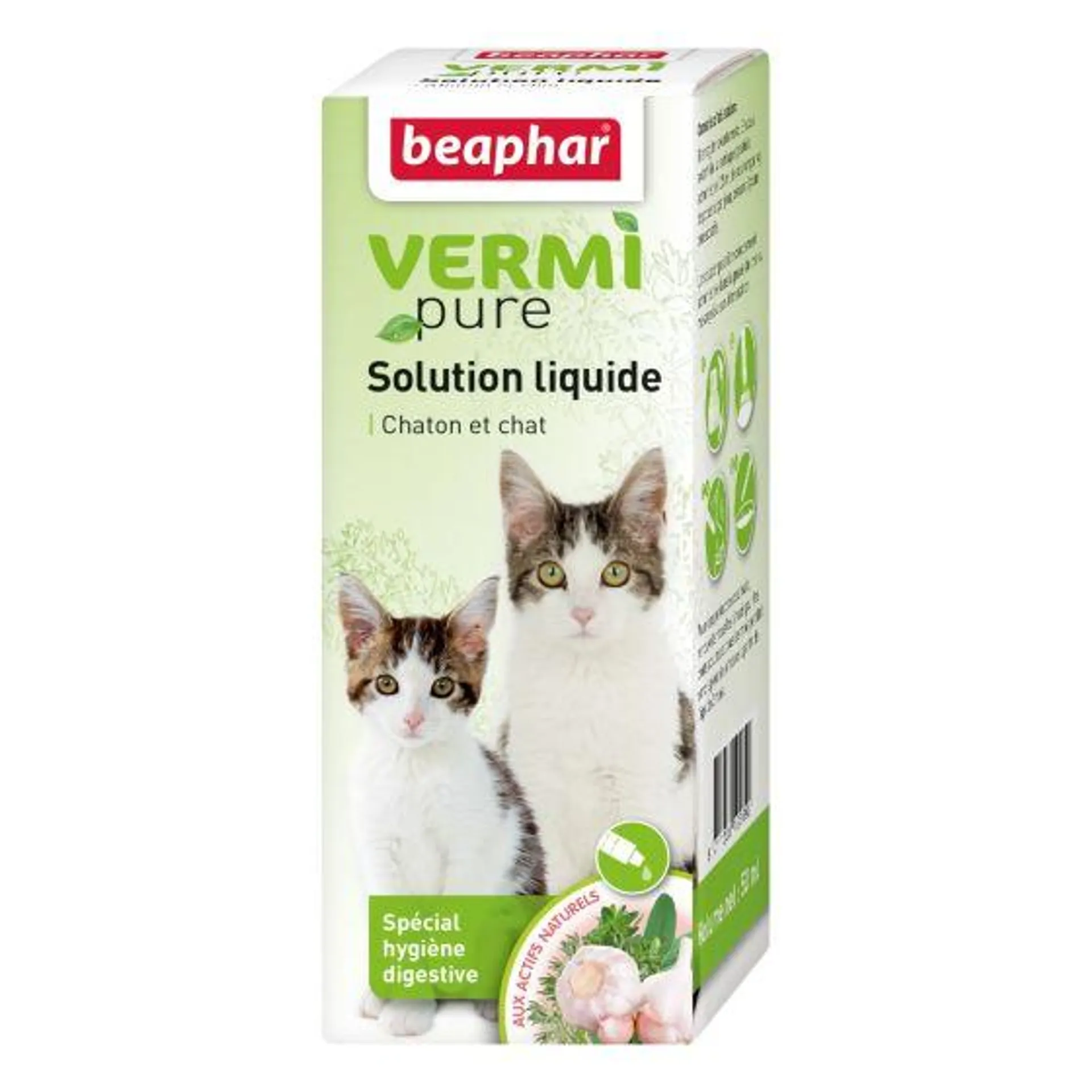 Solution liquide Digestive Vermi Pure pour Chat