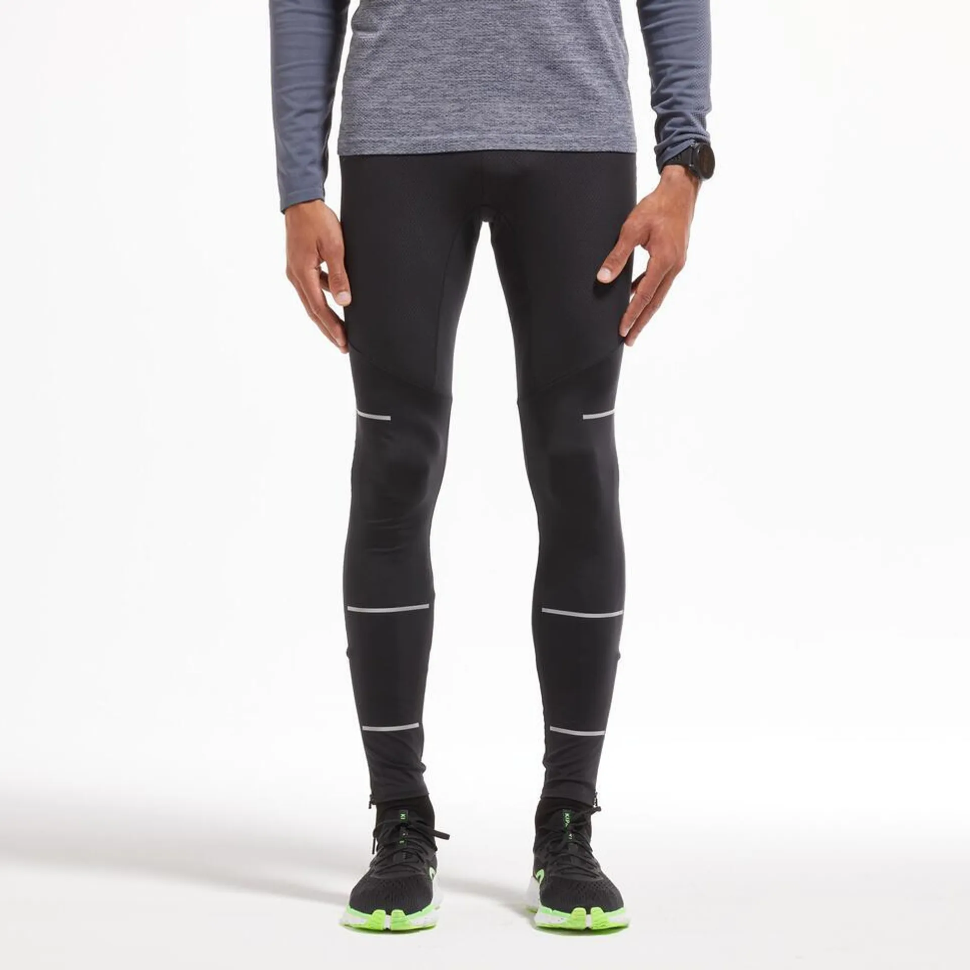 Collant de running respirant Homme - KIPRUN Run 500 Dry Noir