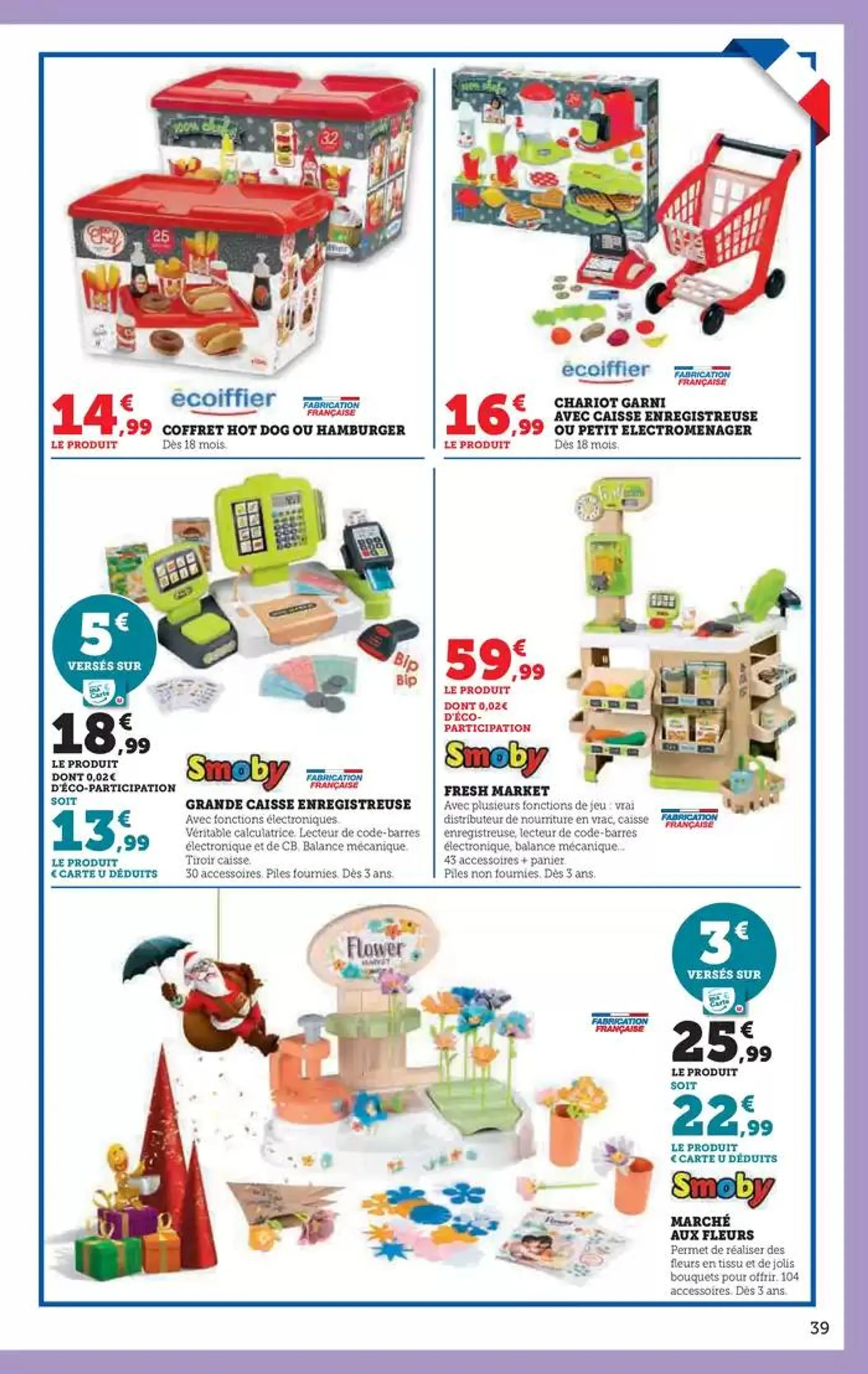 Jouets du 22 octobre au 8 décembre 2024 - Catalogue page 39