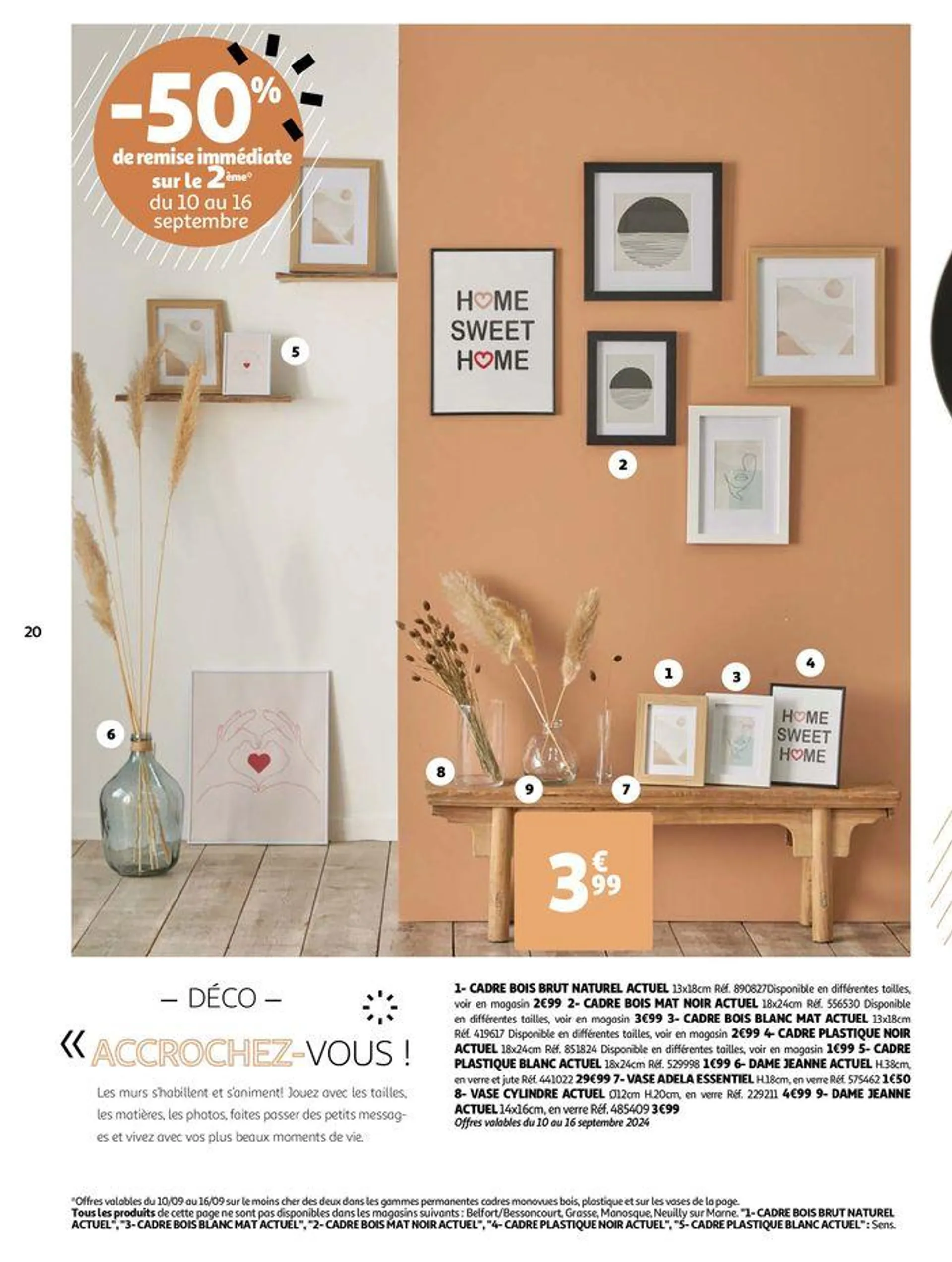 Collection Déco : Si bien chez soi du 10 septembre au 28 octobre 2024 - Catalogue page 20