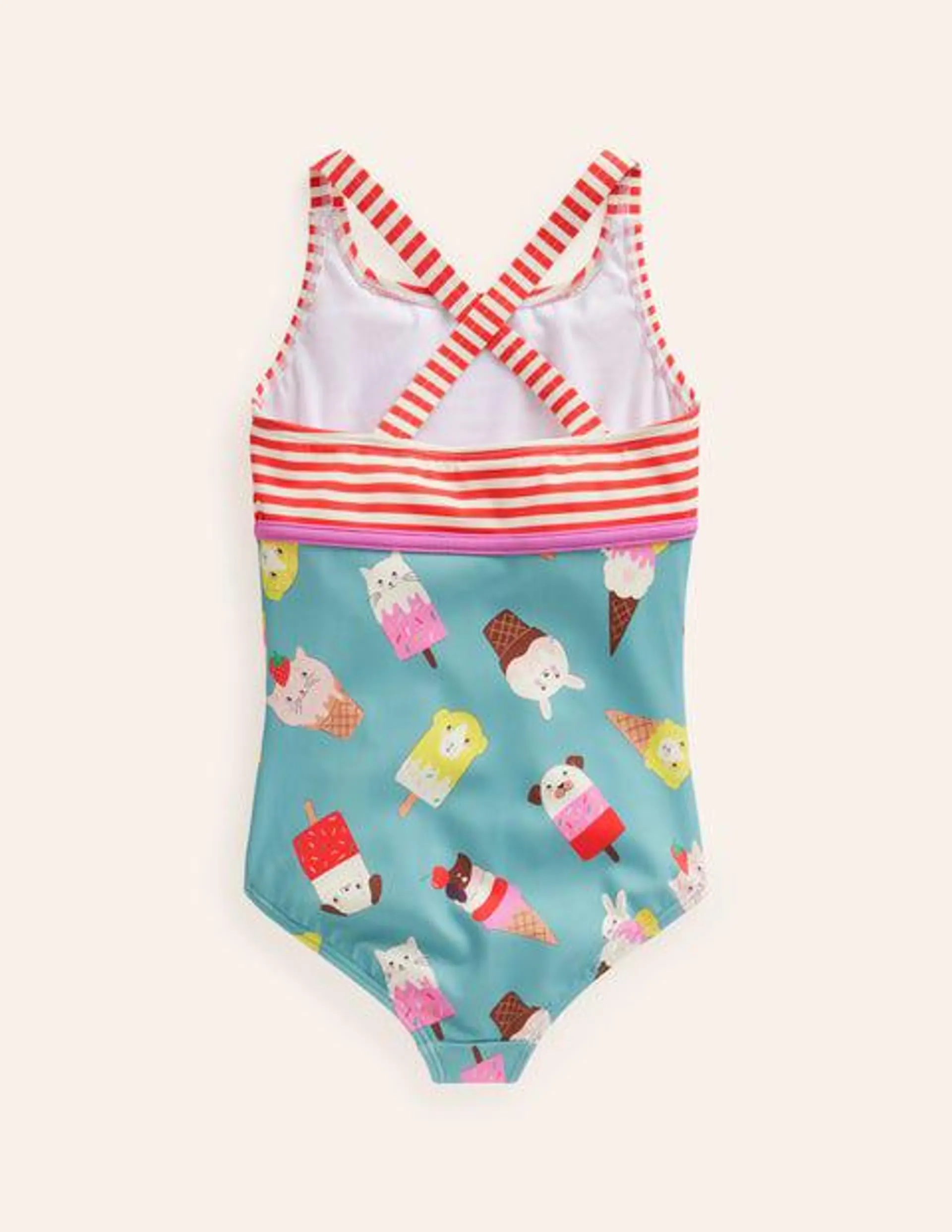 Maillot de bain à motif pêle-mêle