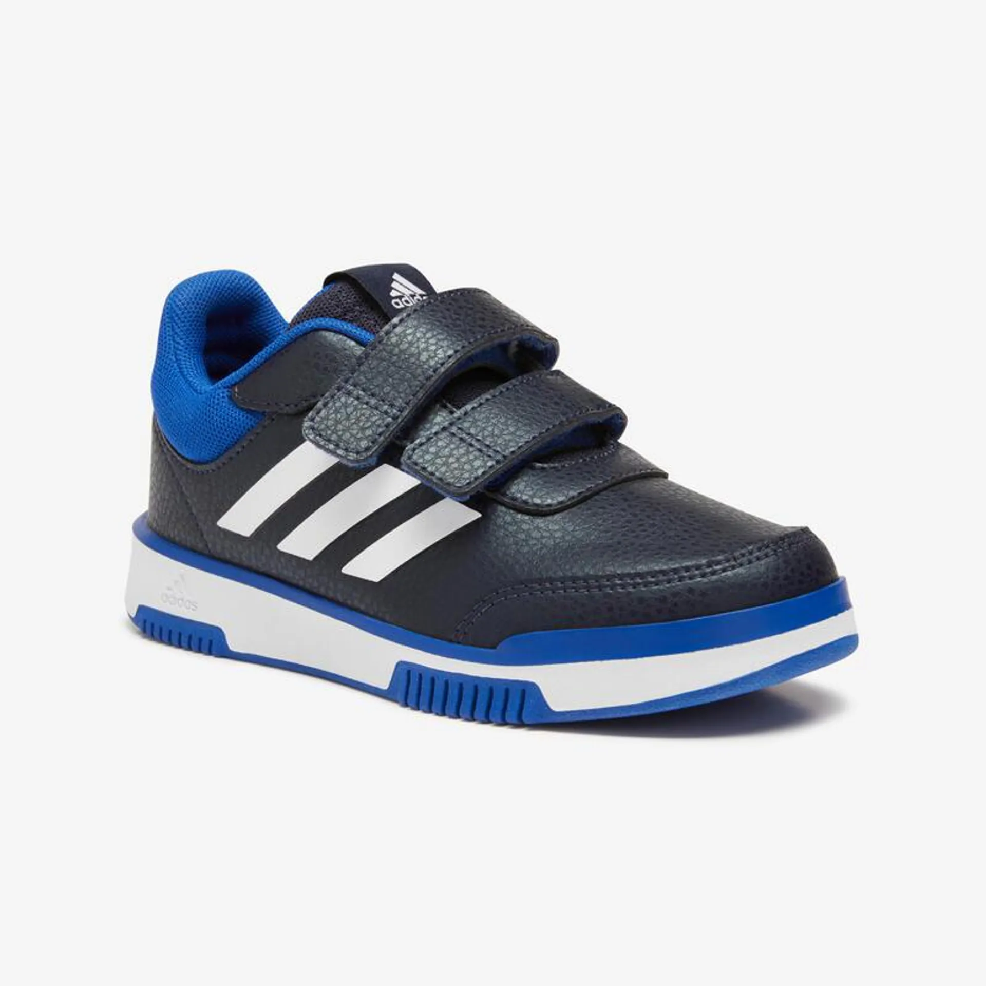 Baskets à scratch enfant - ADIDAS TENSAUR noir/bleu