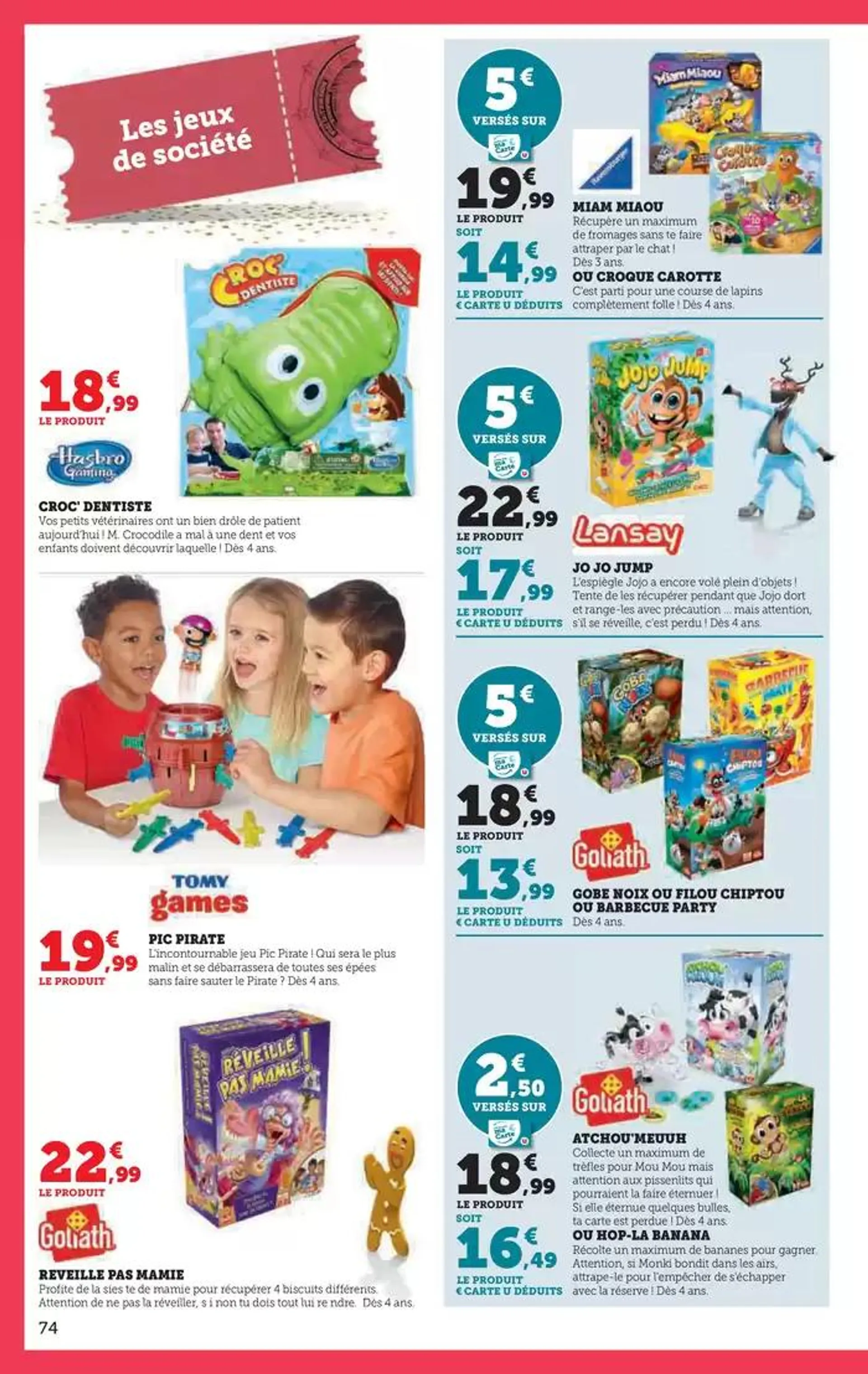 Jouets du 22 octobre au 8 décembre 2024 - Catalogue page 74