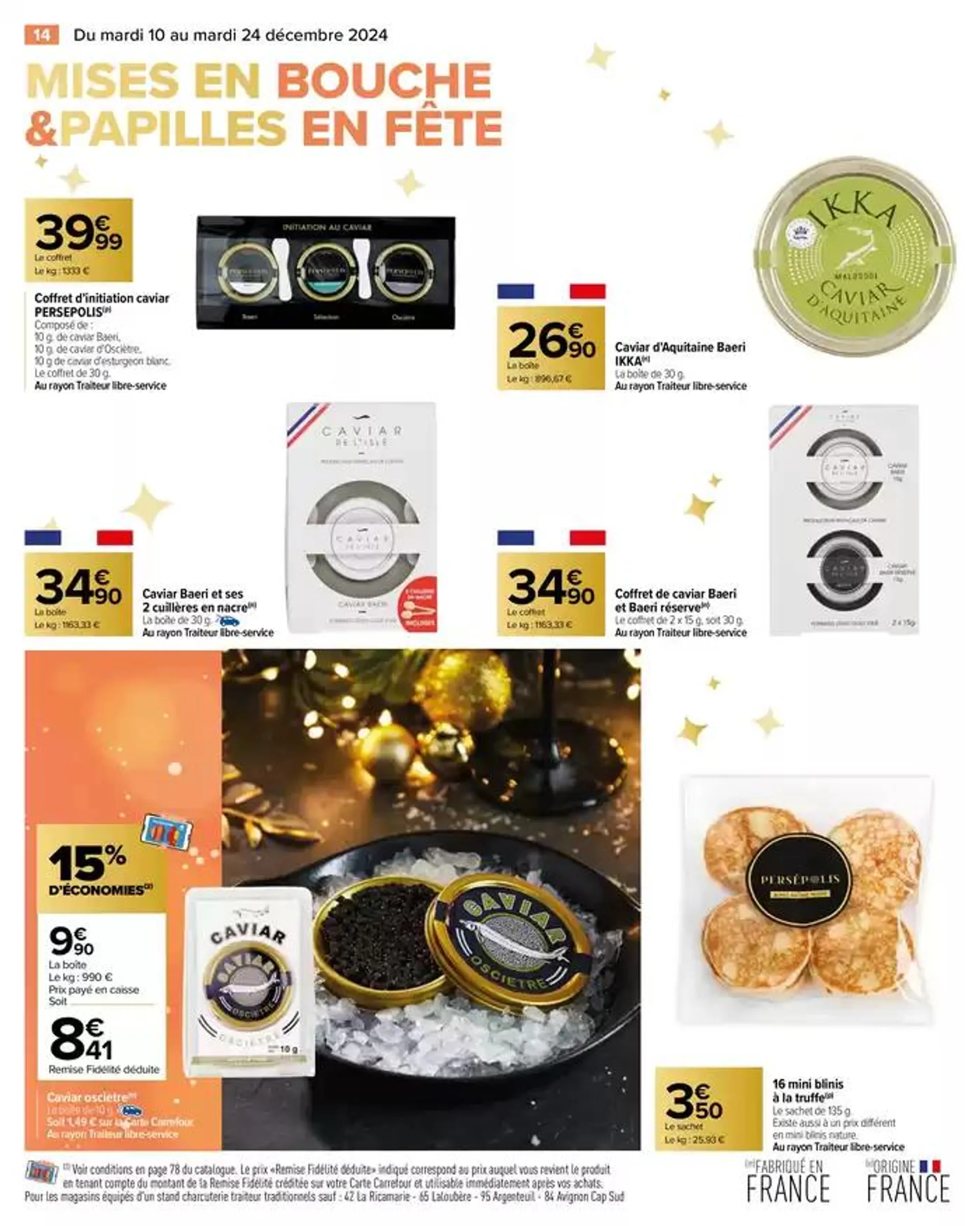 JOYEUX NOËL & MEILLEURS PRIX - 30% D'ÉCONOMIES du 10 décembre au 24 décembre 2024 - Catalogue page 20