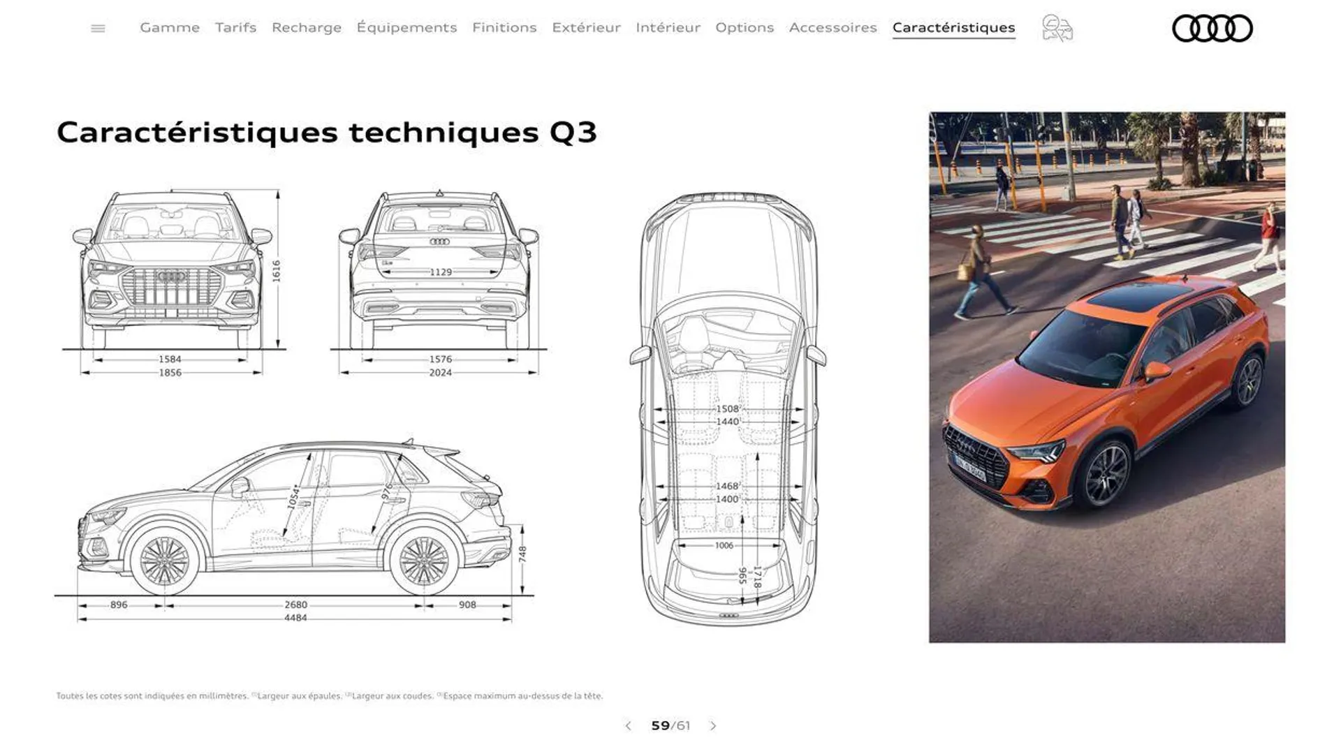 Audi Q3 du 20 août au 31 décembre 2024 - Catalogue page 59