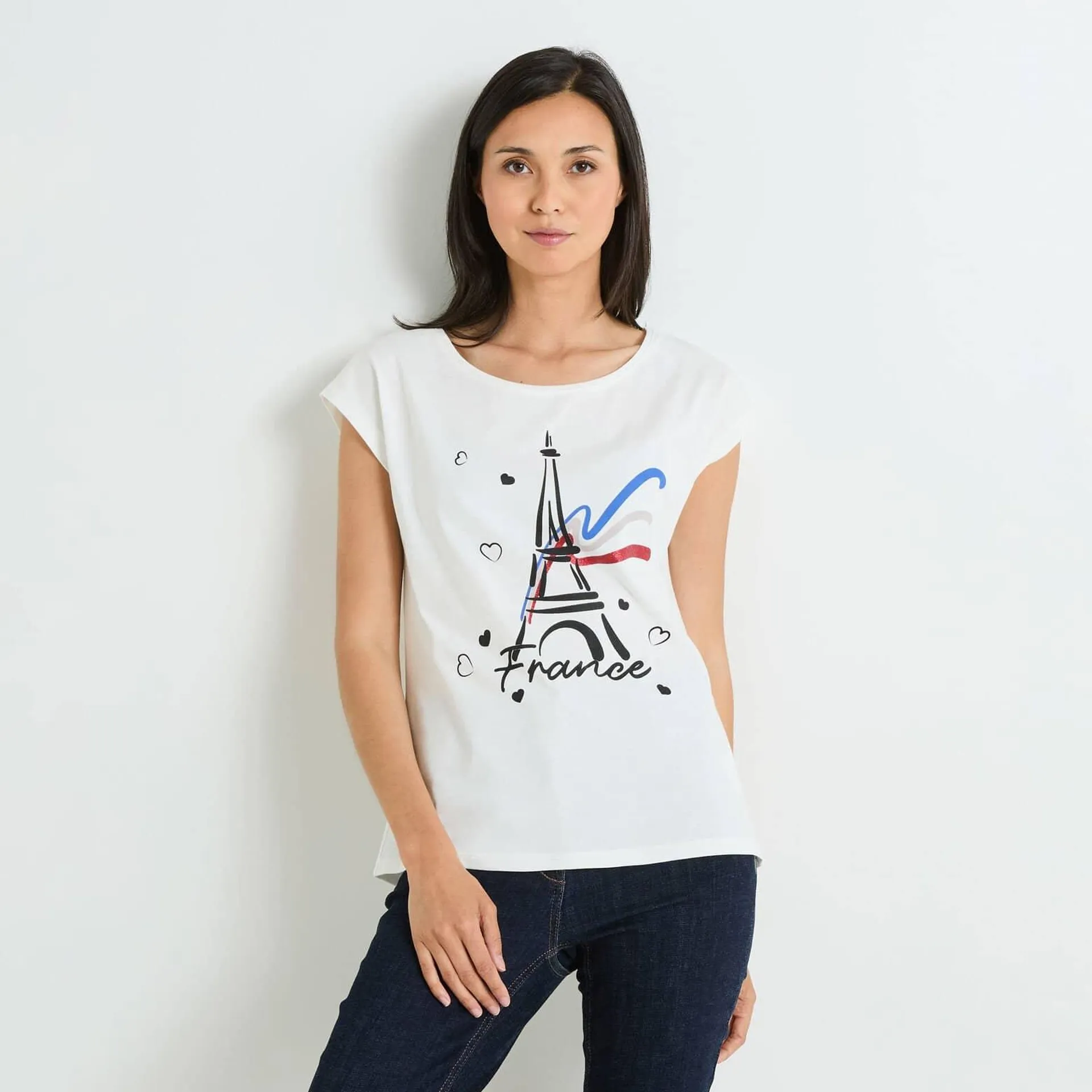 Tshirt print femme