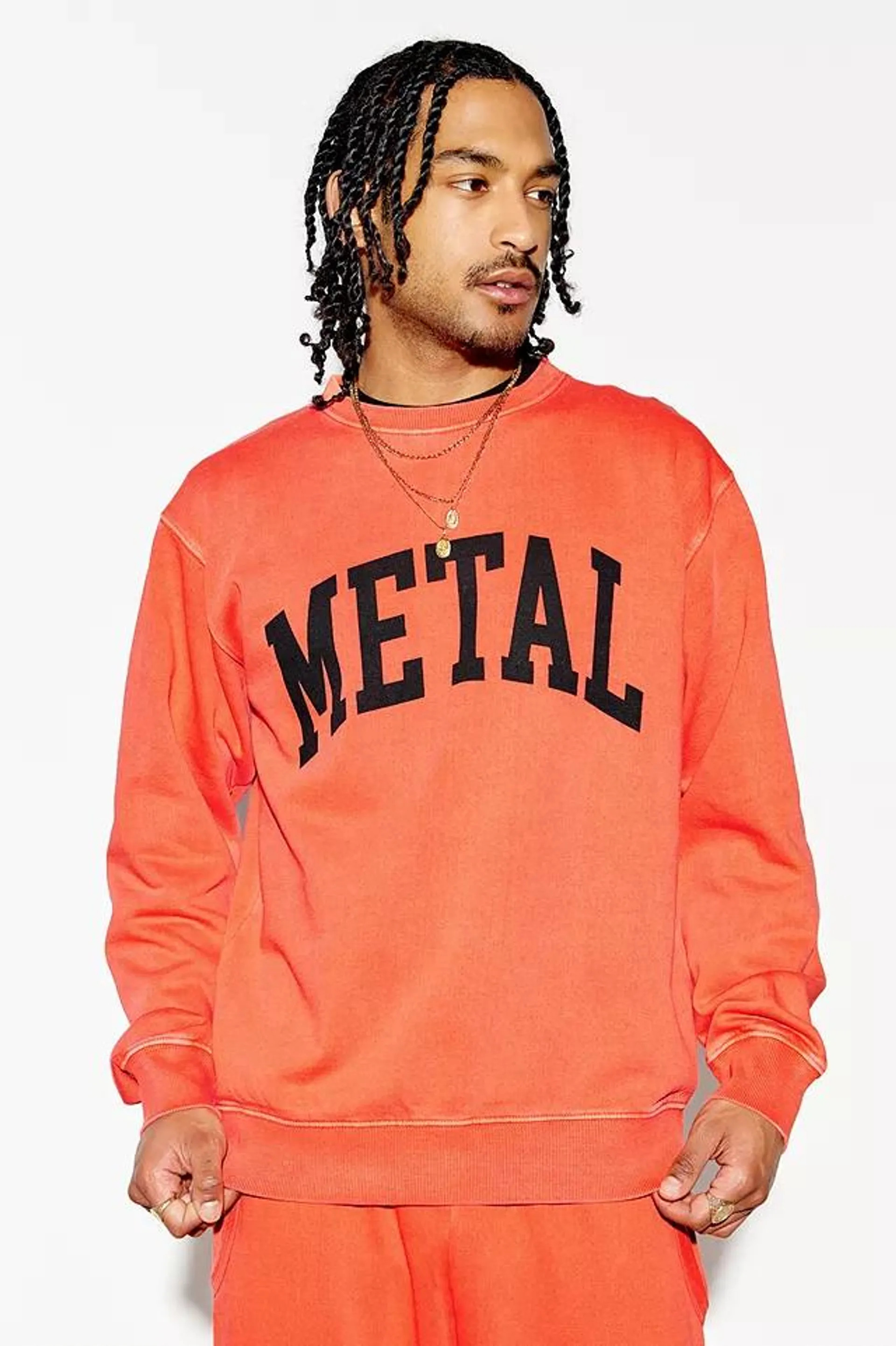 KERRANG! - Sweatshirt ras du cou Metal orange