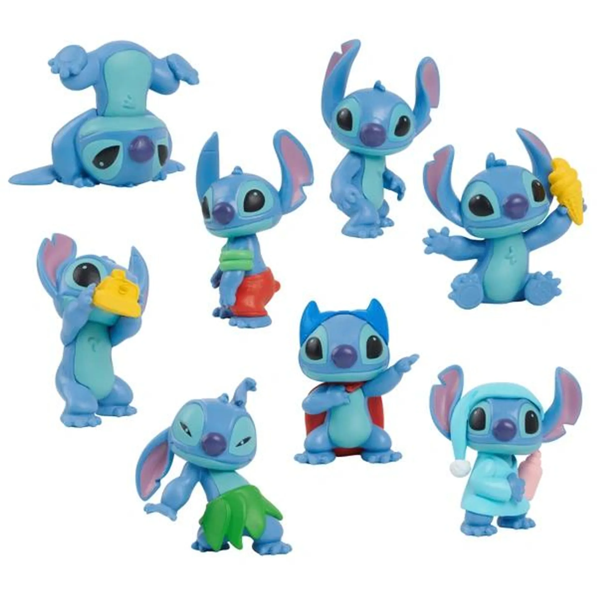 Disney Stitch - 8 Figurines à Collectionner