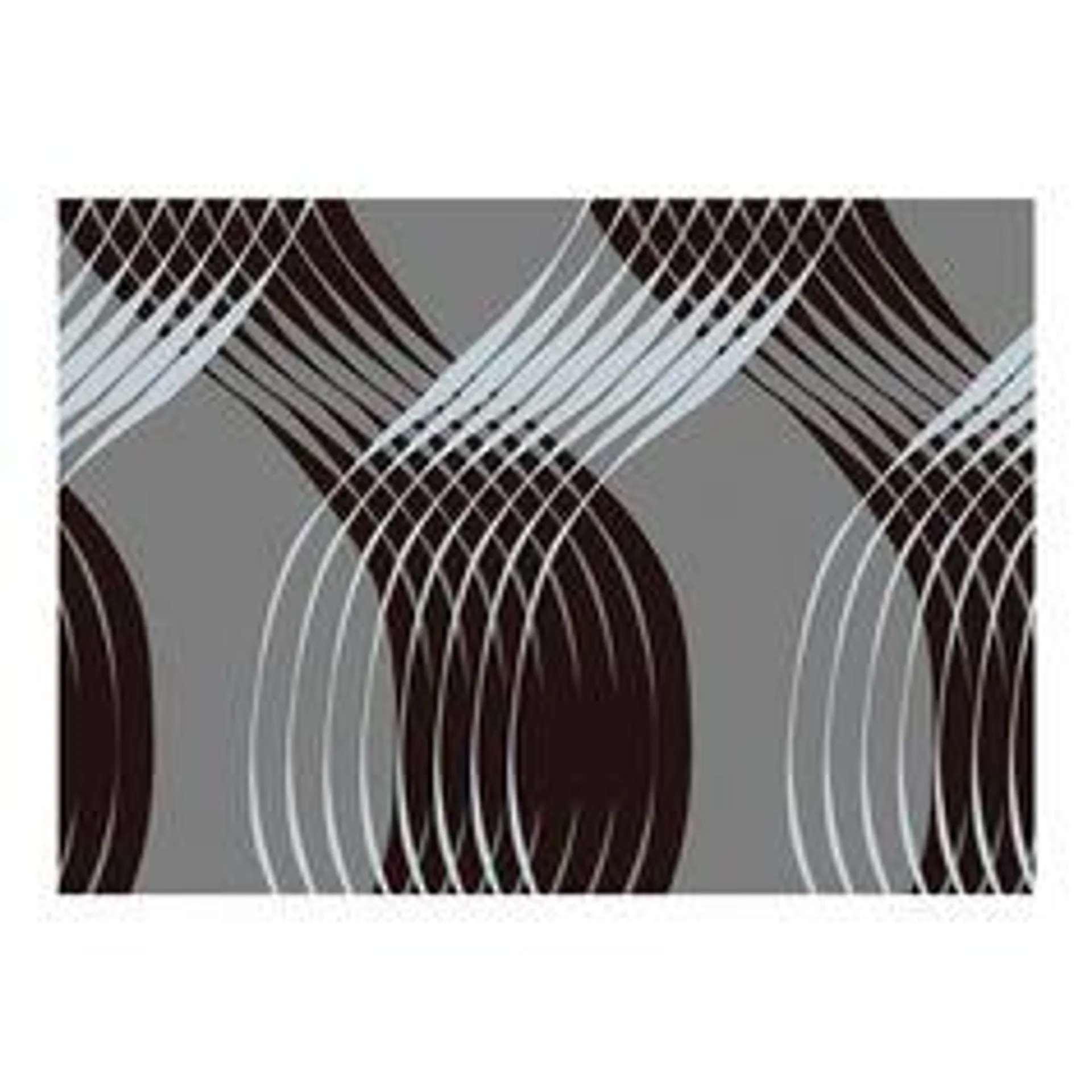 Adhésif décoratif motif vagues noires 150x45cm