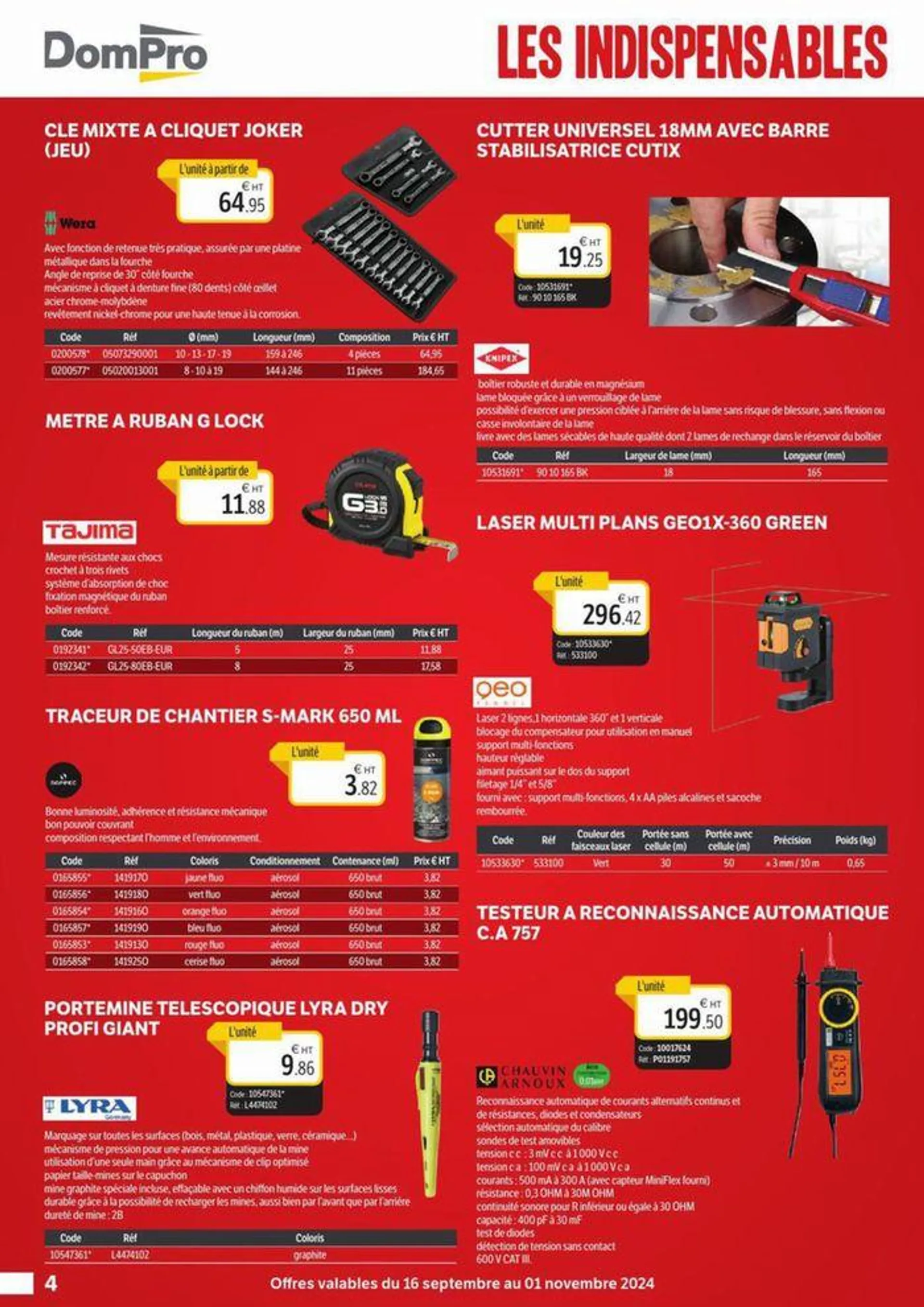 LES INDISPENSABLES N°2 du 17 septembre au 1 novembre 2024 - Catalogue page 4