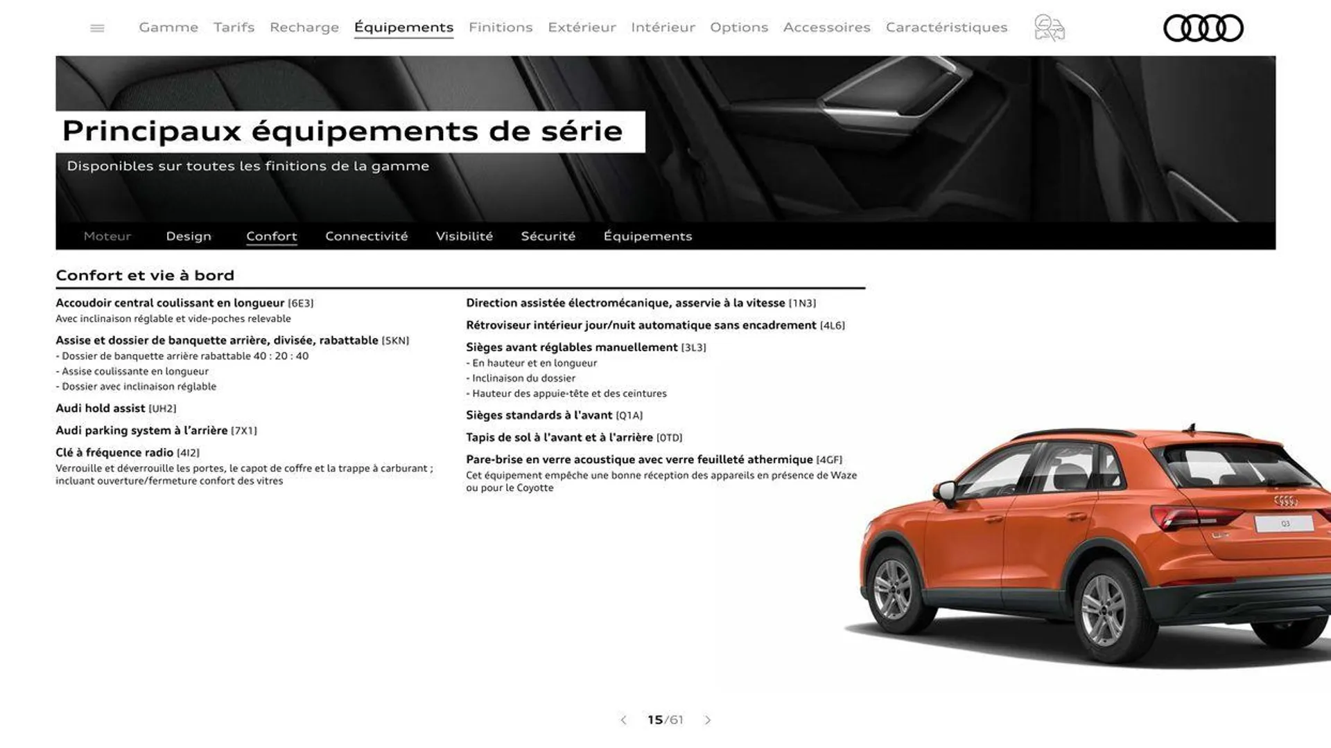 Audi Q3 du 20 août au 31 décembre 2024 - Catalogue page 15