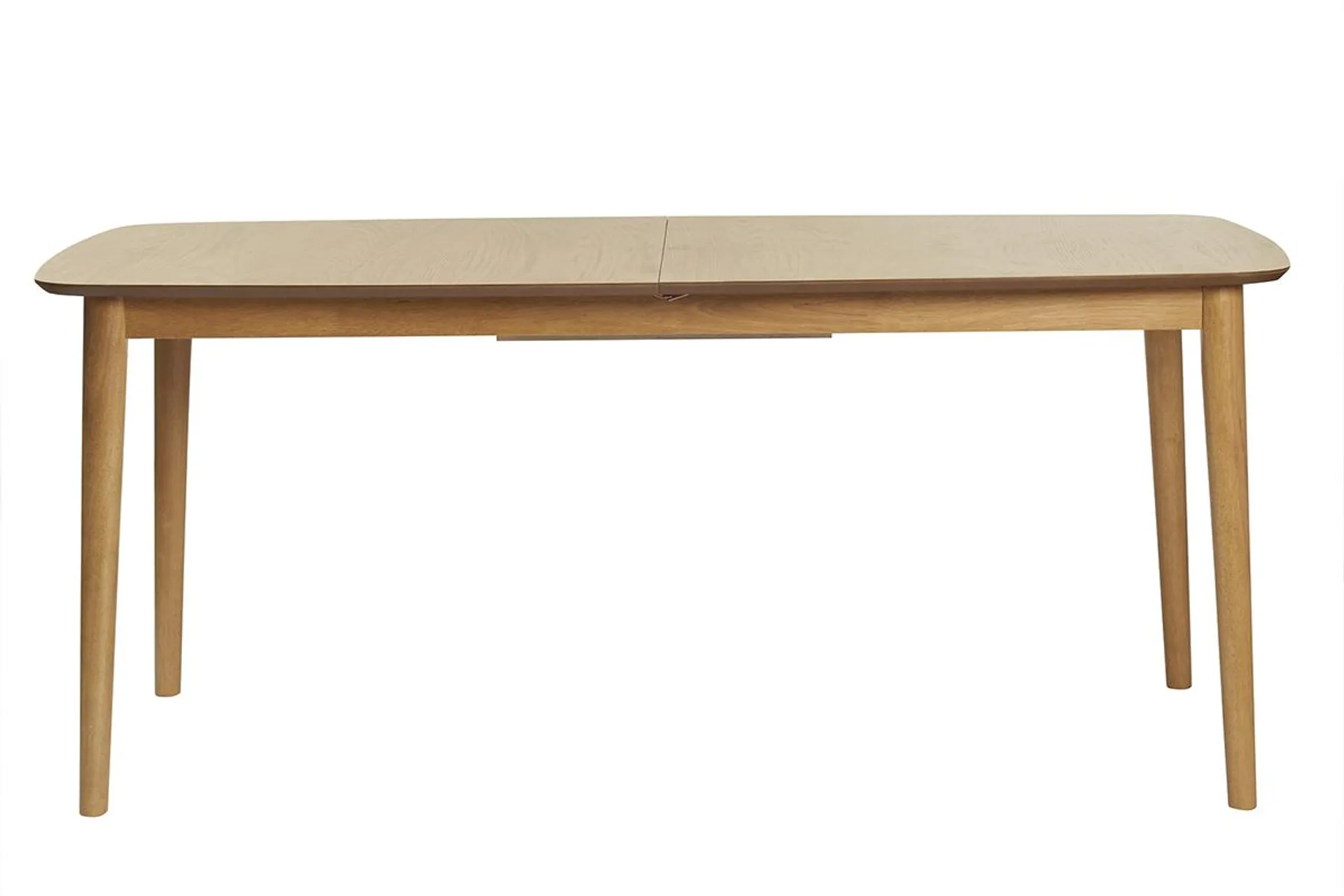 Table extensible rallonges intégrées rectangulaire en bois clair chêne L180-220 cm EGO