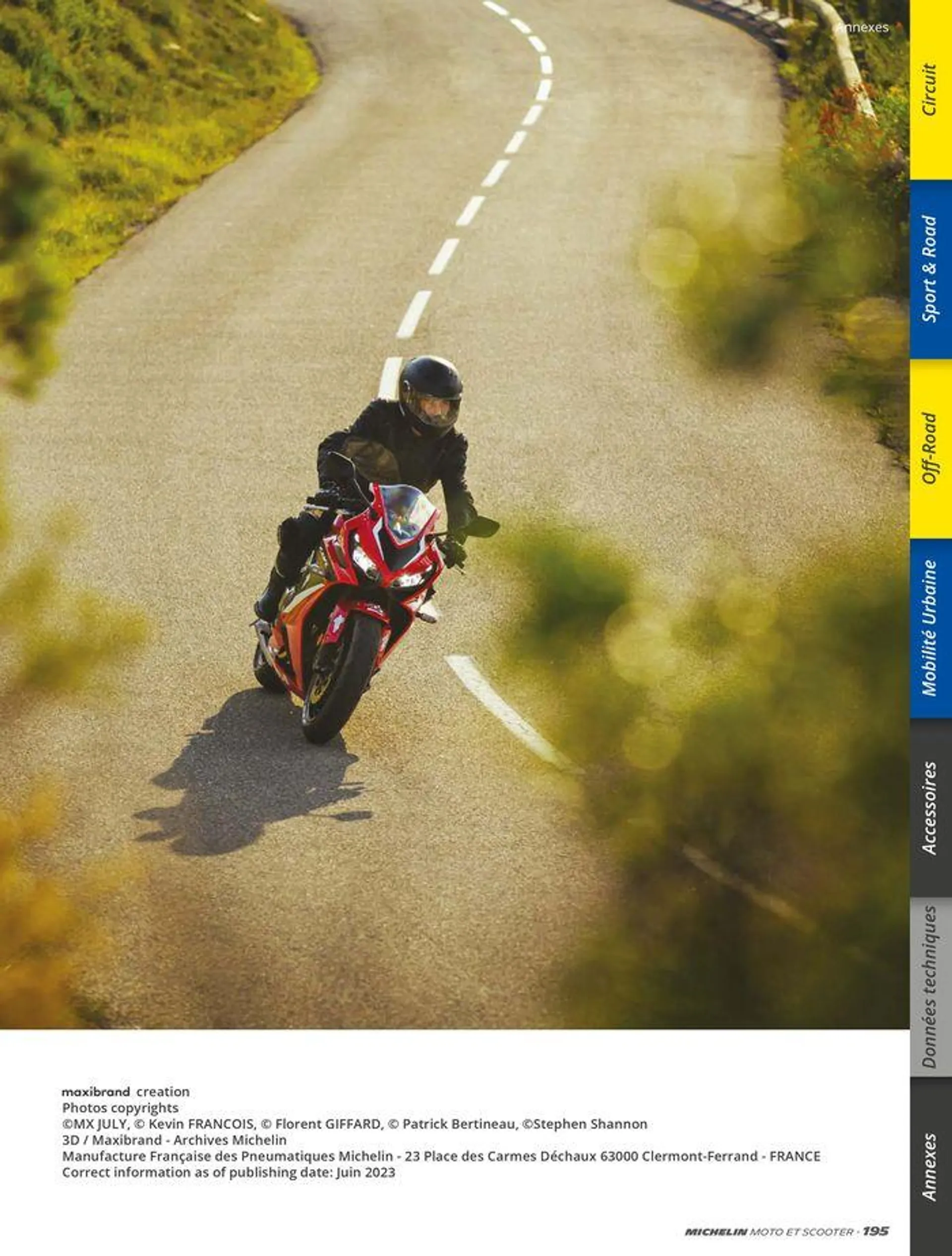 MICHELIN Deux Roues 2024 du 10 juin au 31 décembre 2024 - Catalogue page 195