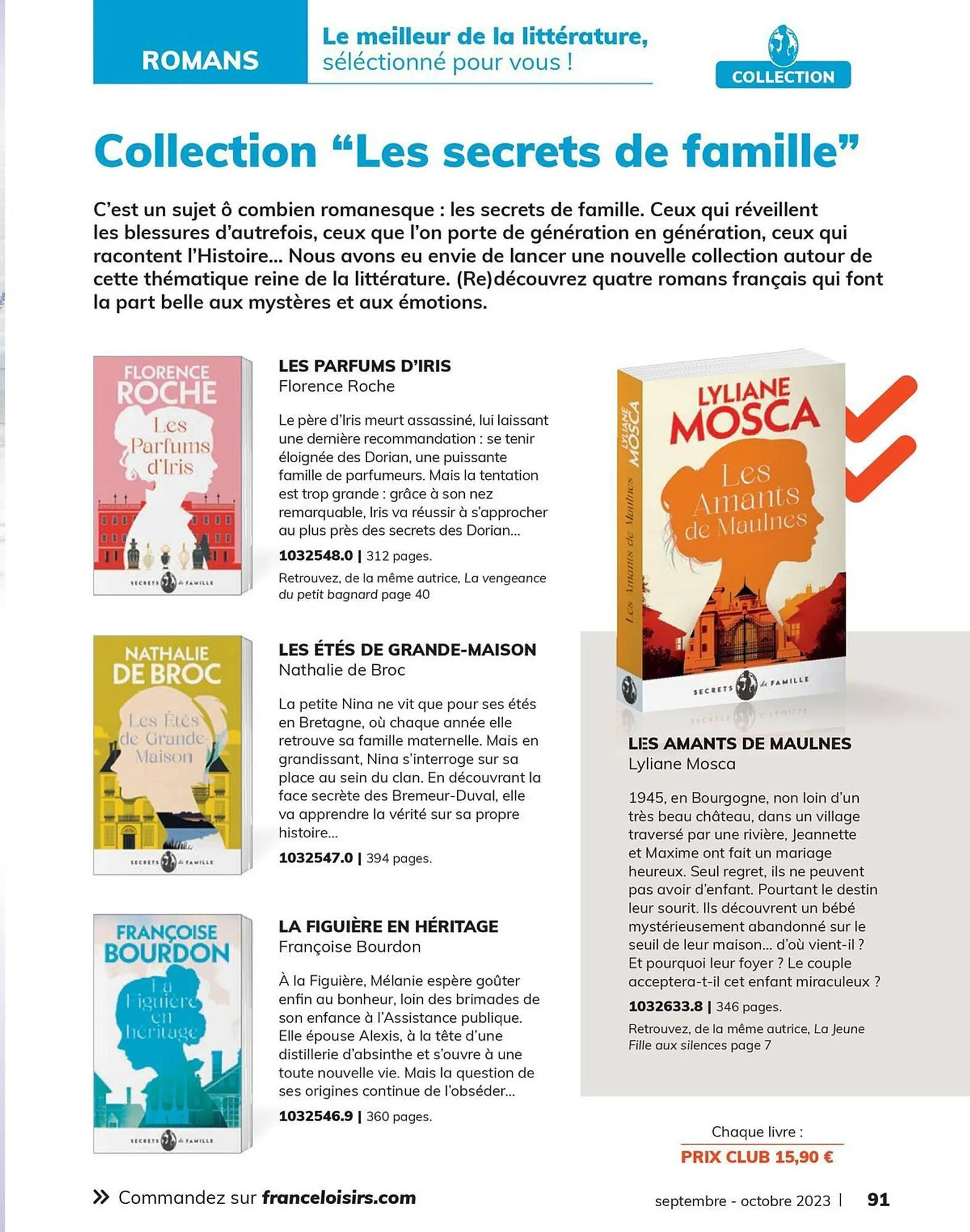 Catalogue France Loisirs du 1 septembre au 31 octobre 2023 - Catalogue page 91