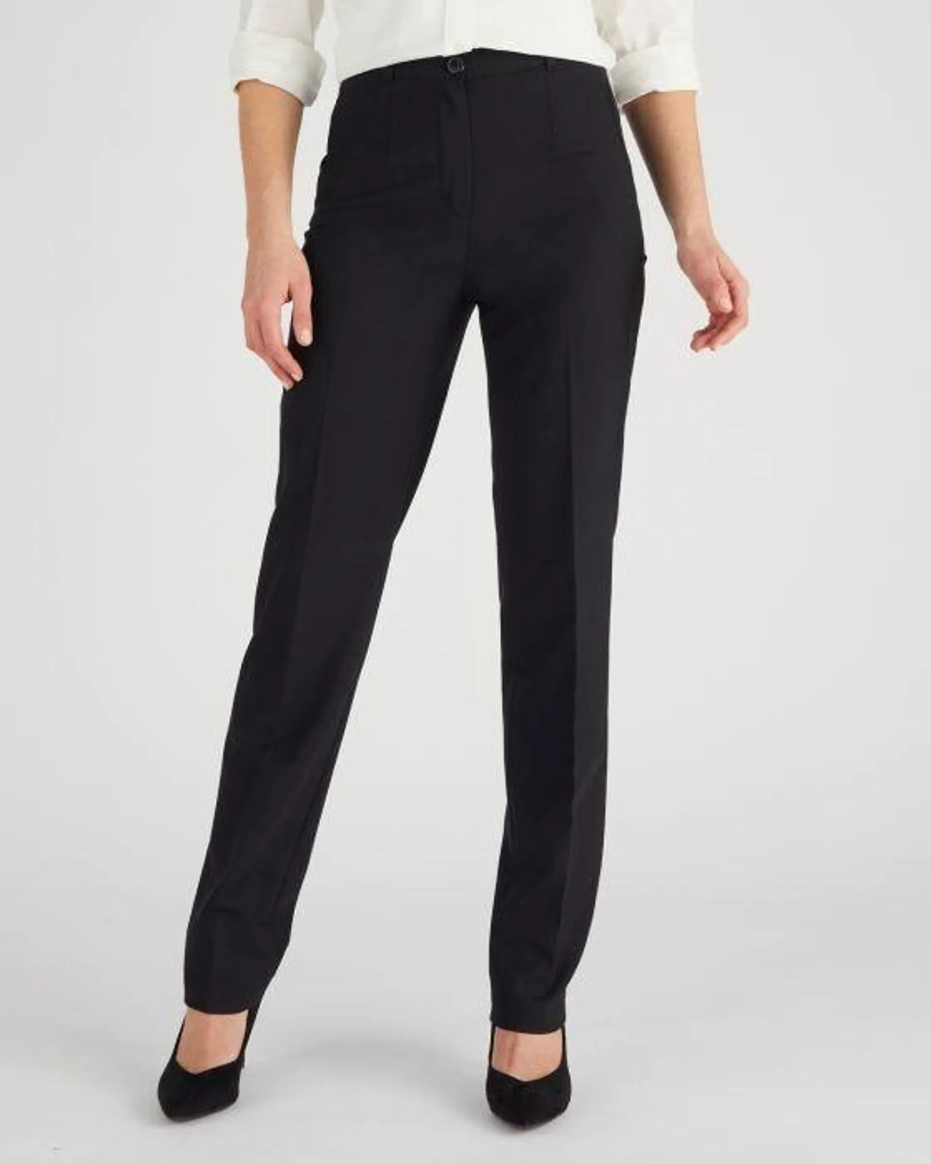 Pantalon fuselé mélange laine bi-stretch