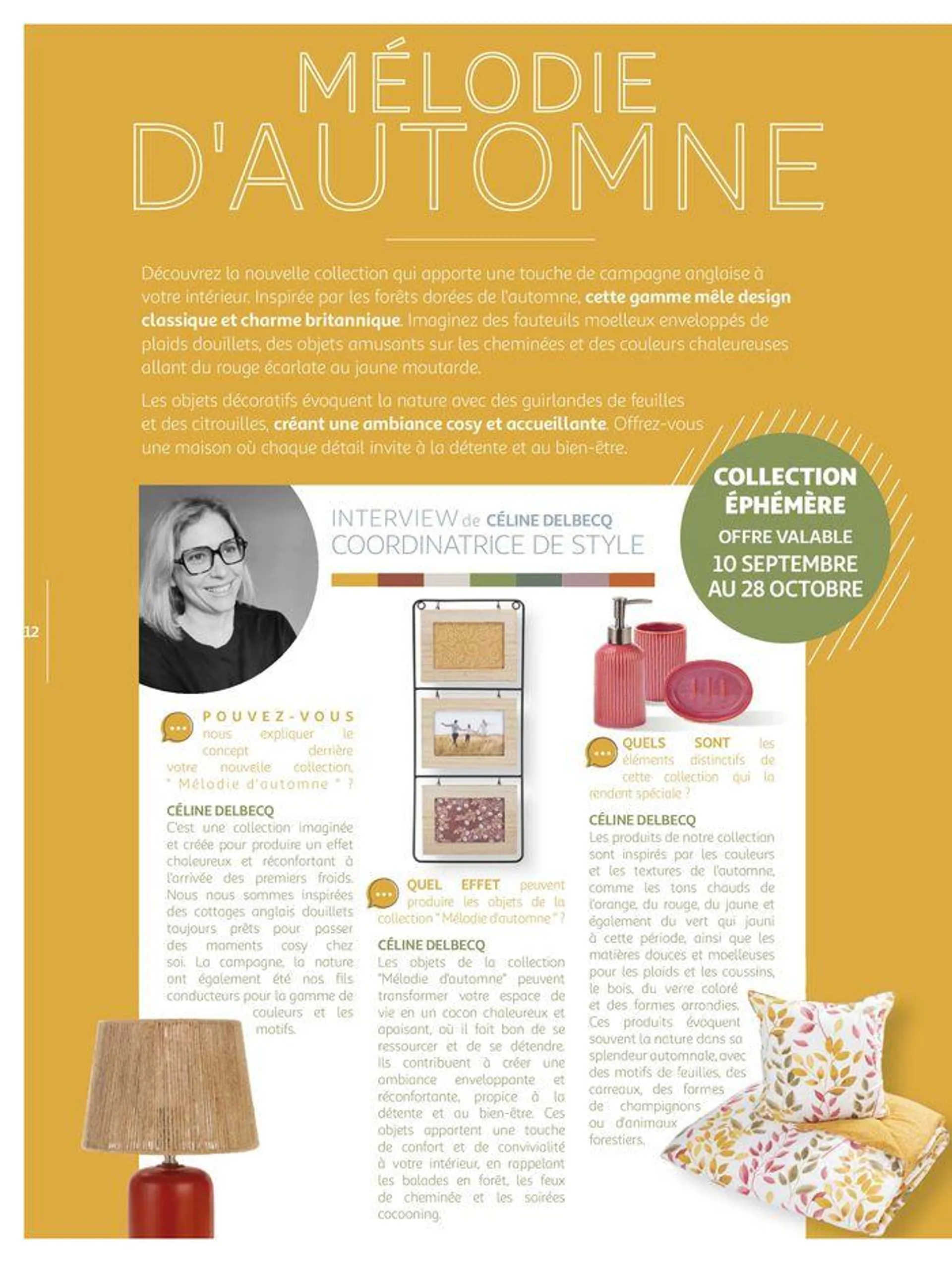 Collection Déco : Si bien chez soi du 10 septembre au 28 octobre 2024 - Catalogue page 12